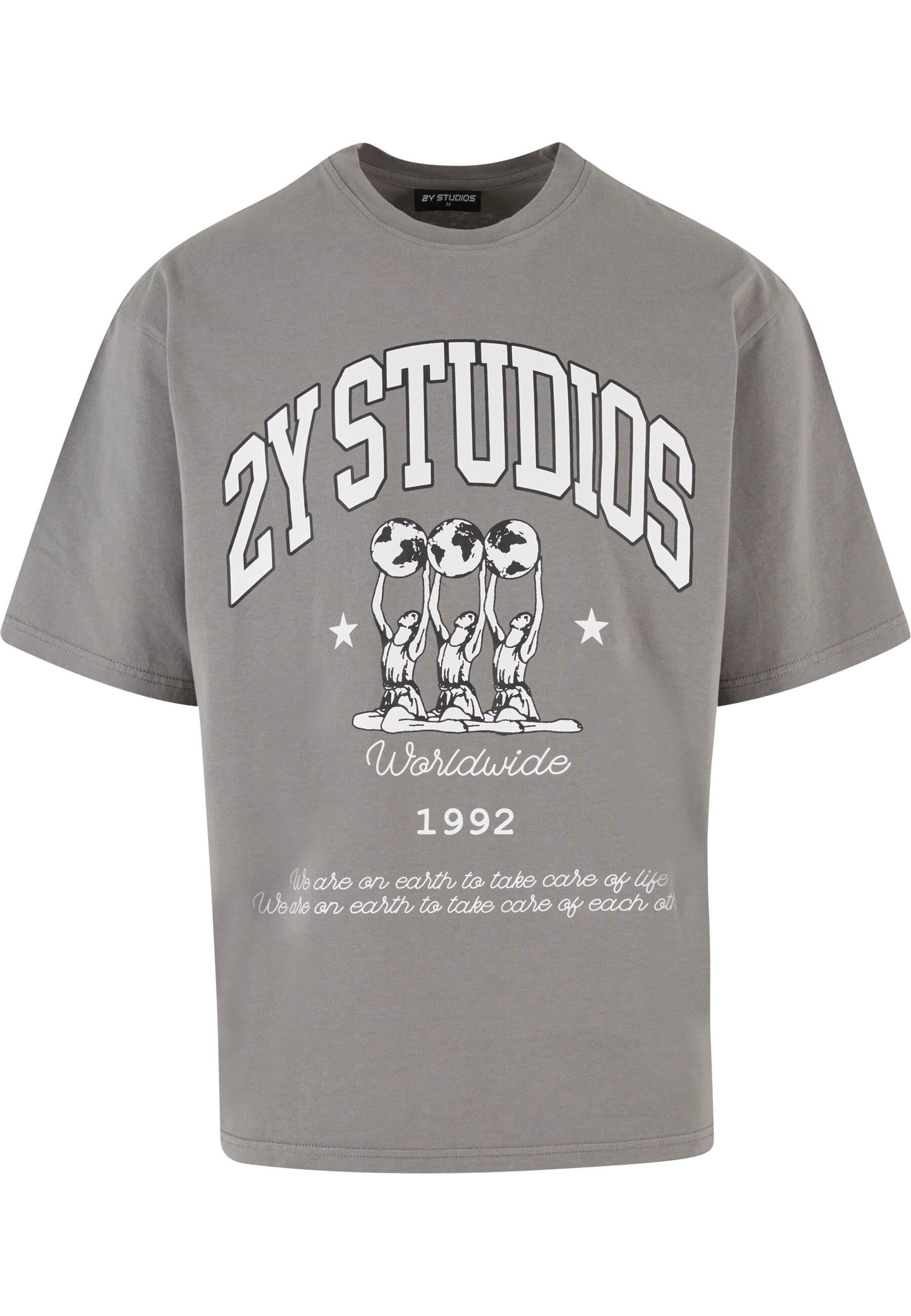 2Y Studios T-Shirt "2Y Studios Herren 2Y Globus Oversize Tee" 1 Stk. tlg. günstig online kaufen