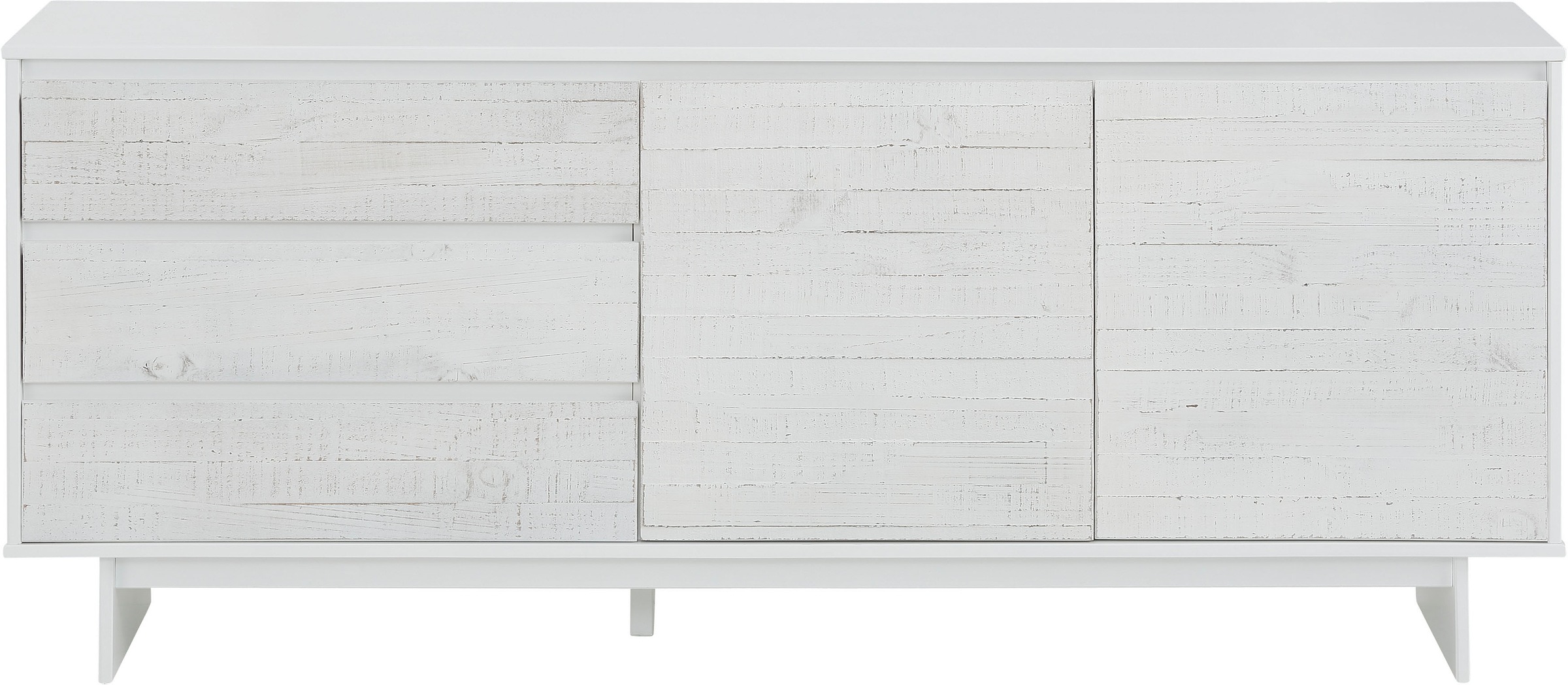 Home affaire Sideboard »Morgan«, Kommode aus massivem Kiefernholz, mit Griffmulden, Breite 165 cm