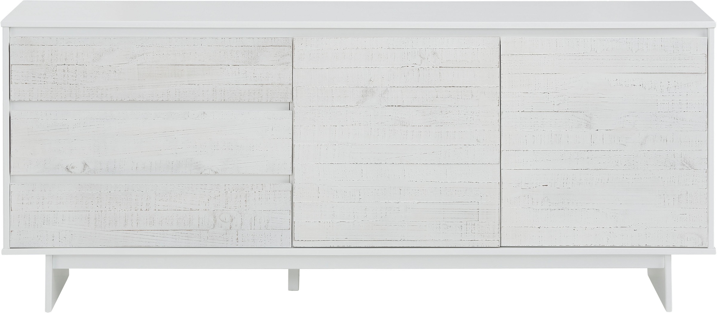 Home affaire Sideboard »Morgan«, aus massivem Kiefernholz, mit eingefrästen Griffmulden, Breite 165 cm