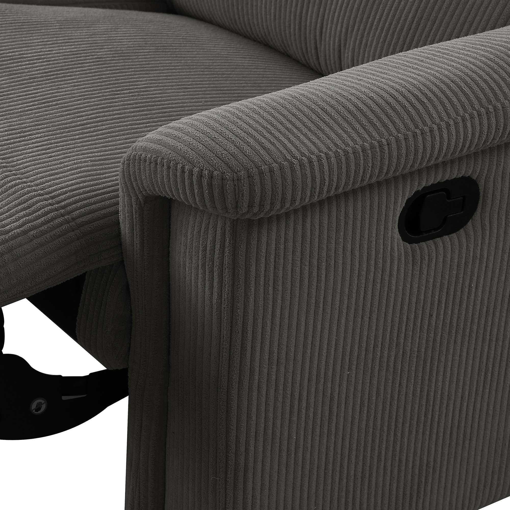 OTTO home Ecksofa »LUND Cord, L-Form, 258cm, man. o. elektr. Relaxfunktion (mit USB-A/C)« USB-A/C bei elektrischer Variante und Kopfteilverstellung