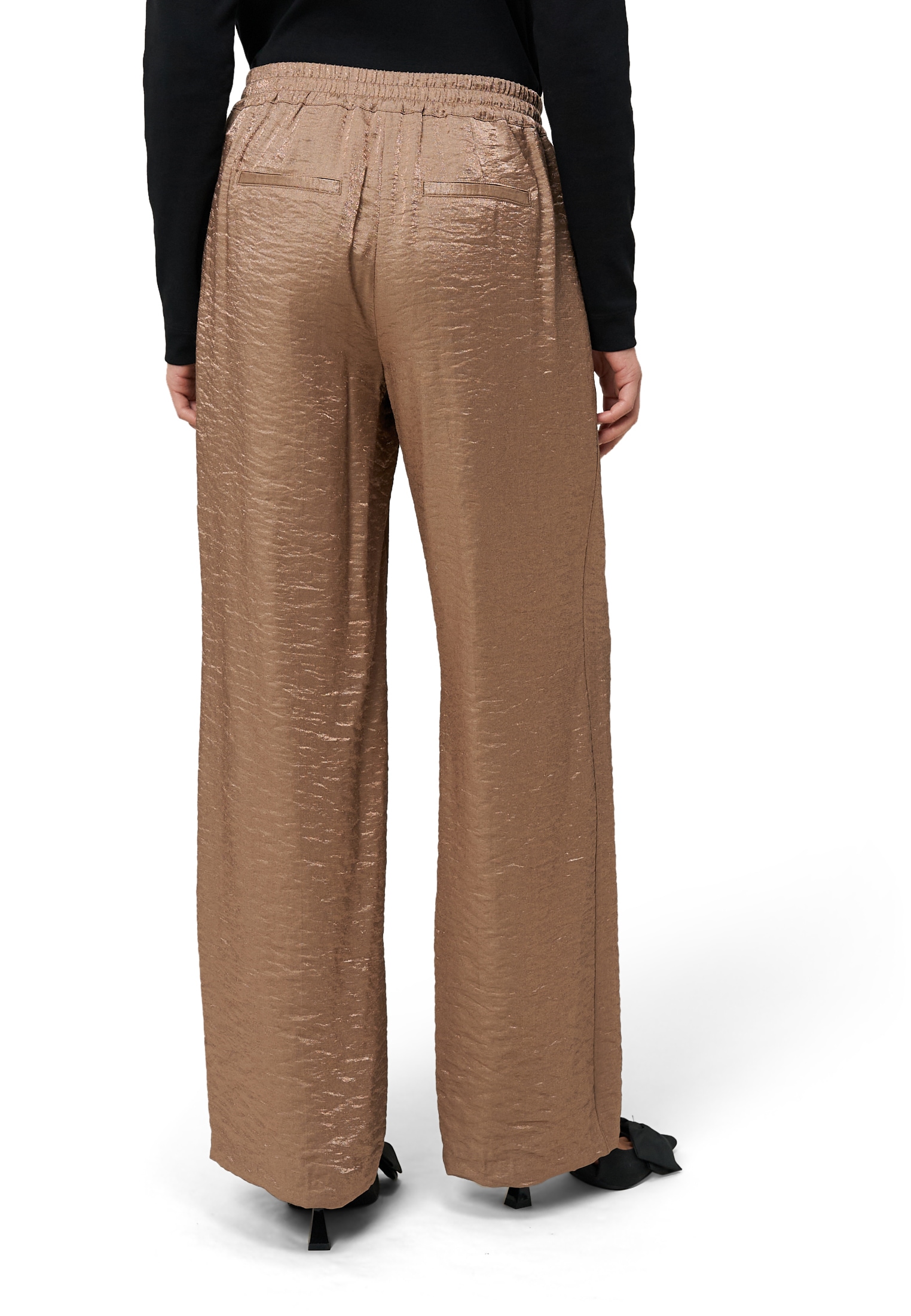 Zero Stoffhose »Damen mit Knittereffekt 30 Inch«  Bindedetail