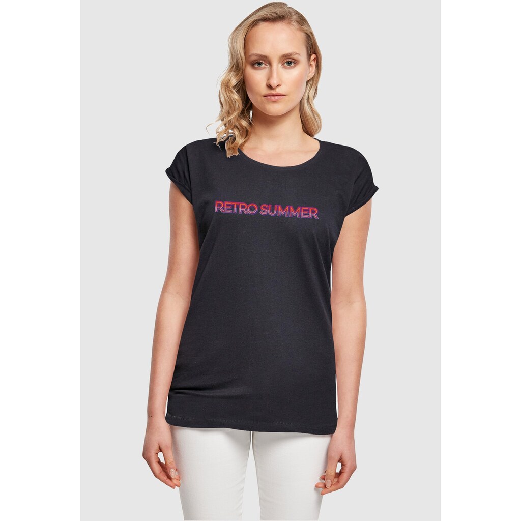 Merchcode T-Shirt »Merchcode Damen Ladies Summer - Retro T-Shirt«, (1 tlg.)