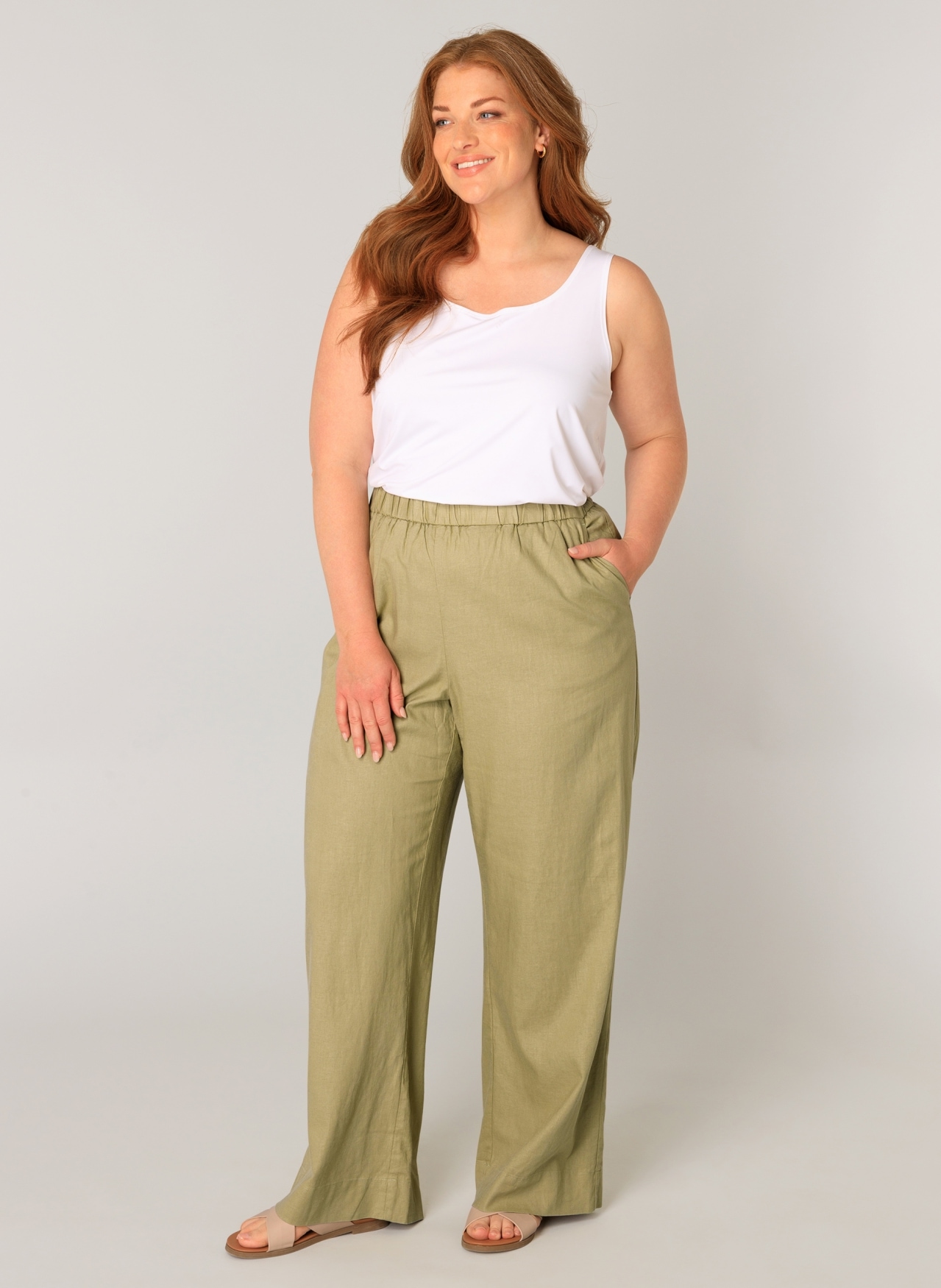 Base Level Curvy Leinenhose »Yula«