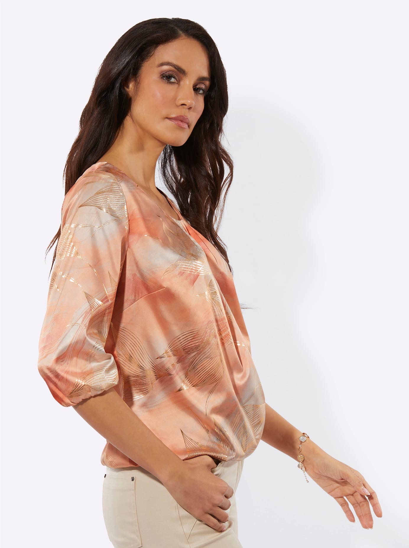 creation L Satinbluse