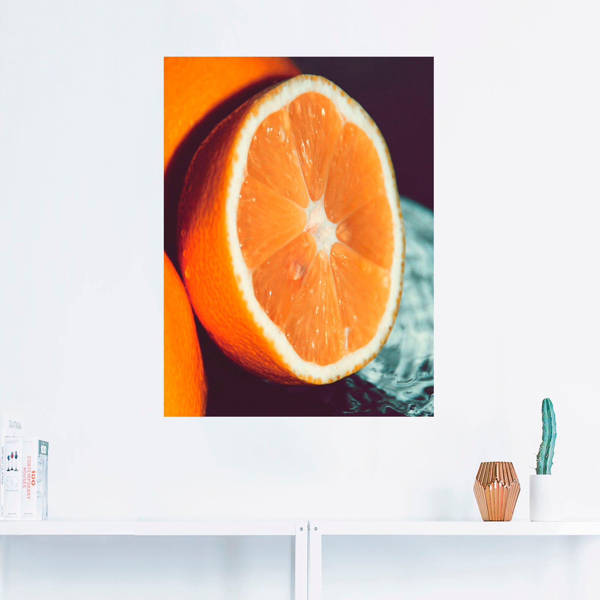 Artland Wandbild »Orange«, Lebensmittel, (1 St.), als Leinwandbild, Wandaufkleber oder Poster in versch. Größen