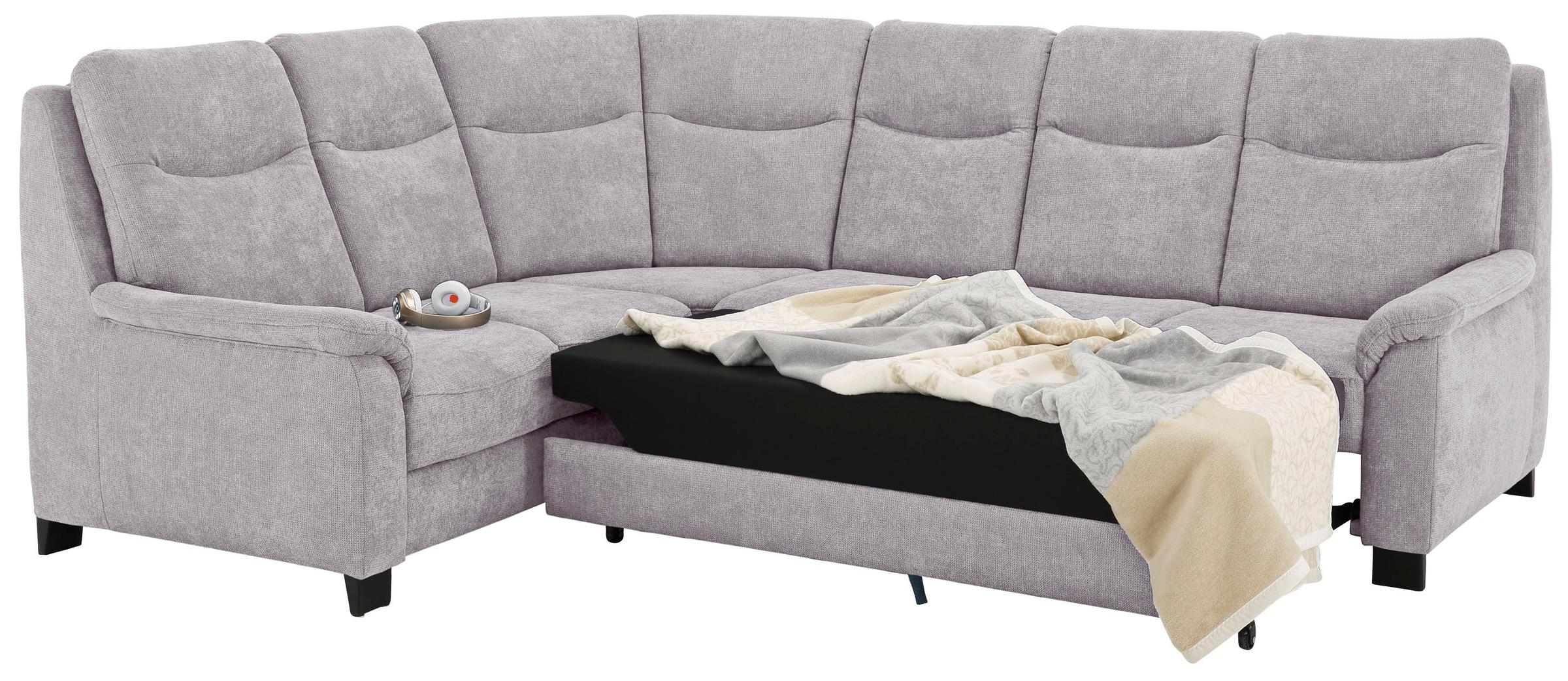 Home affaire Ecksofa »Boccaccio L-Form«, mit Federkern, incl. Kopfteilverstellung, wahlweise Bettfunktion