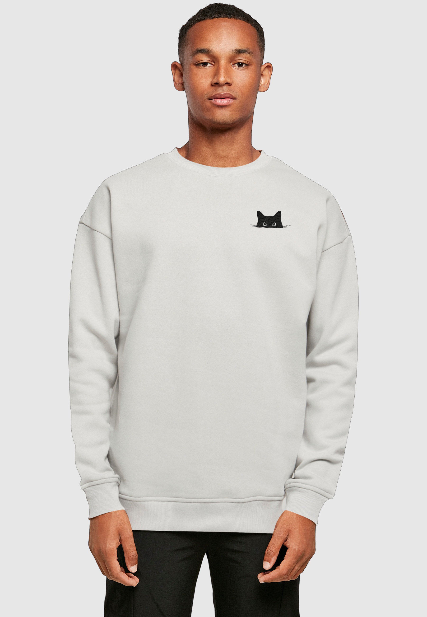 Merchcode Sweater »Merchcode Halloween - Cat Crewneck«, 1 Stk.
