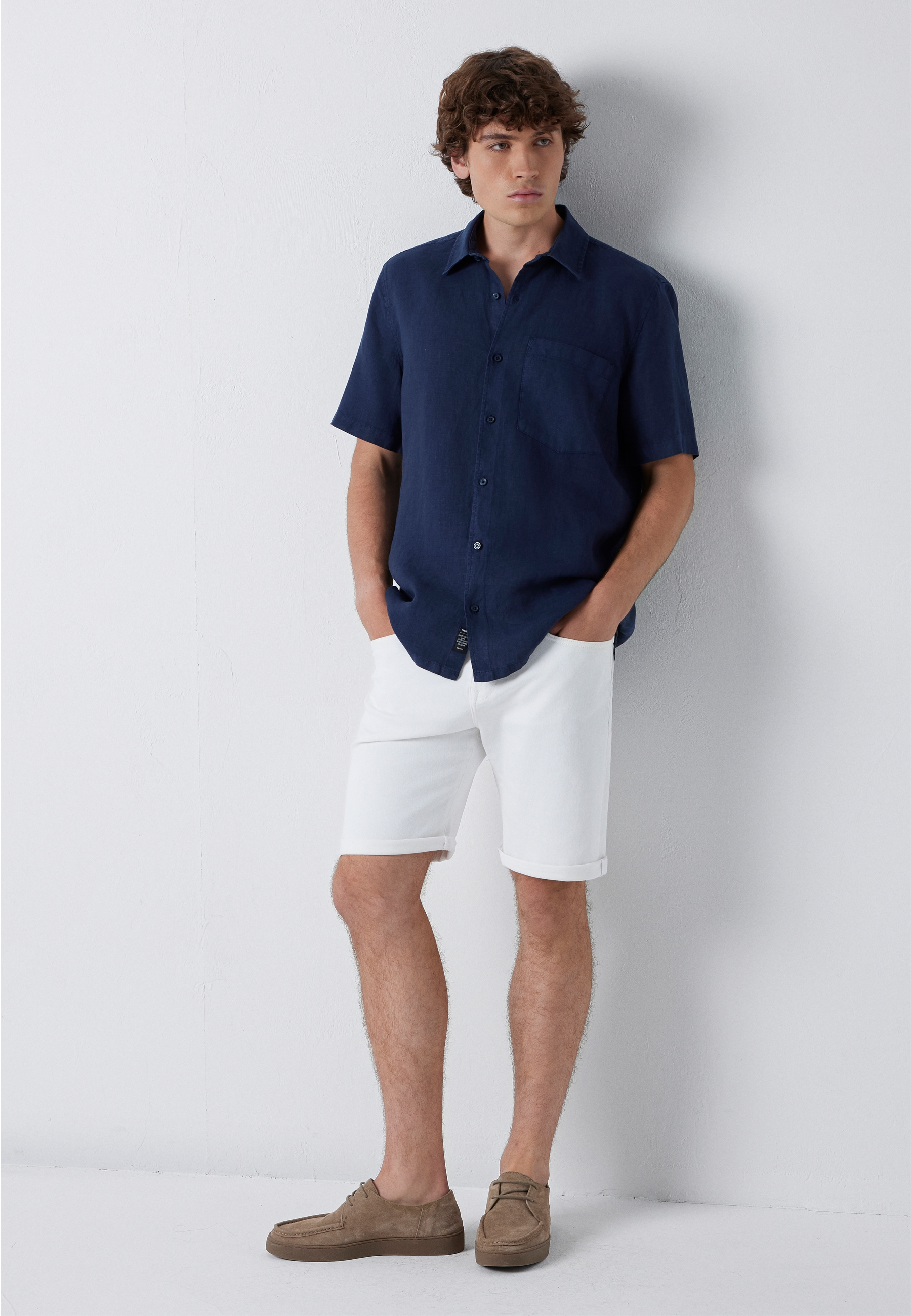 Mavi Kurzarmhemd »SHORT SLEEVE SHIRT« Leinenhemd mit Tasche