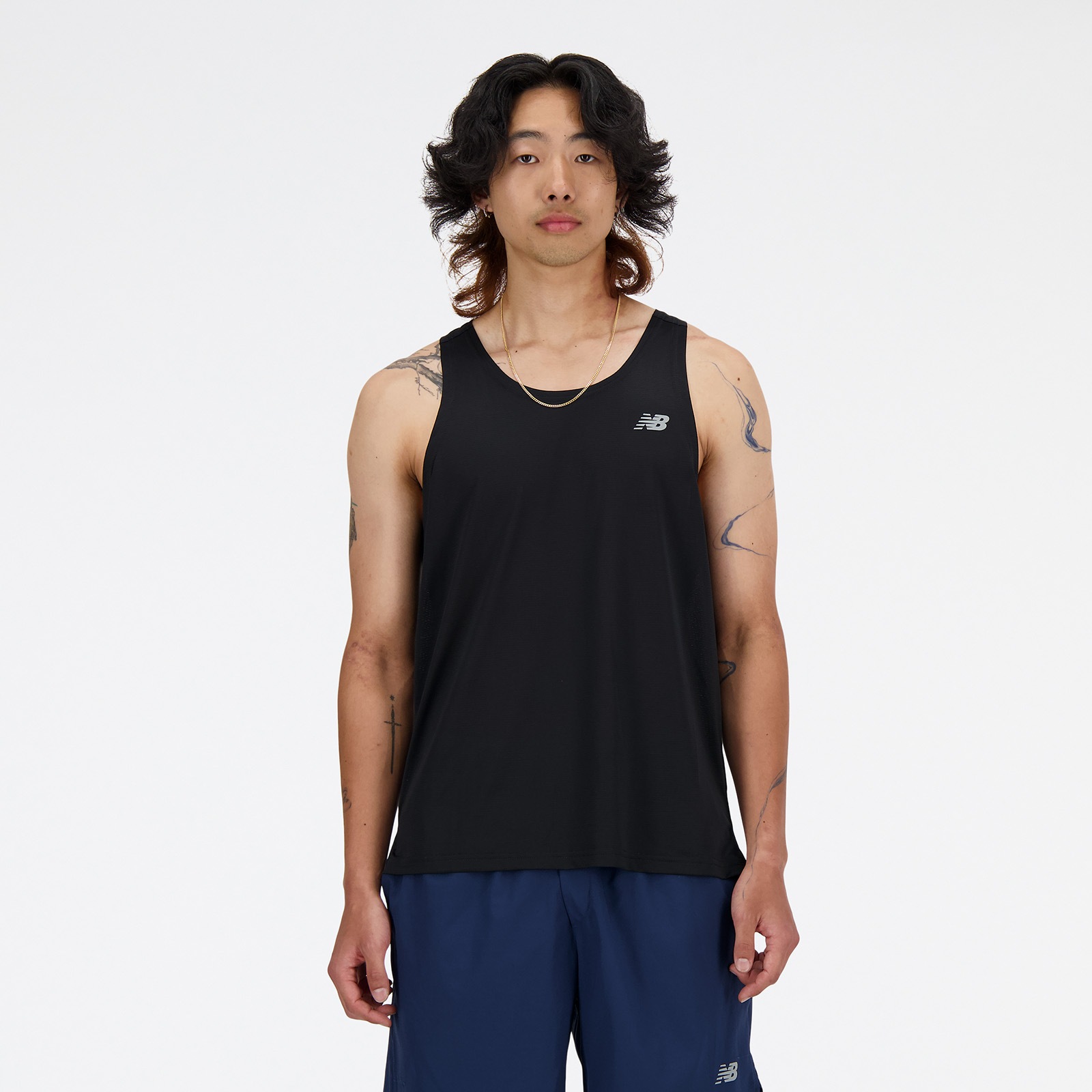 New Balance Lauftop "SPORT ESSENTIALS SINGLET", mit Label