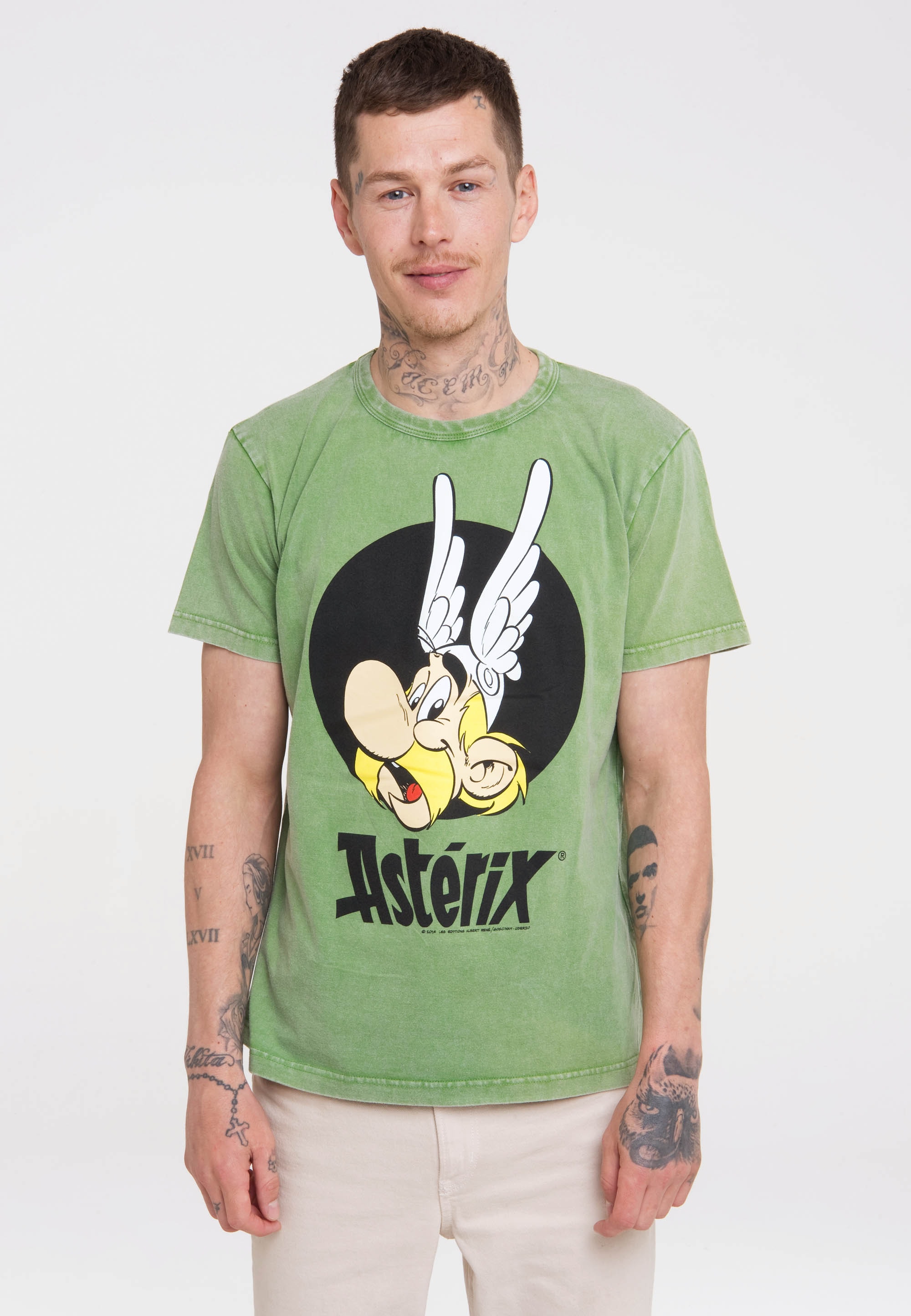 mit für »Asterix BAUR lizenziertem der Asterix«, – Gallier | Print LOGOSHIRT T-Shirt ▷