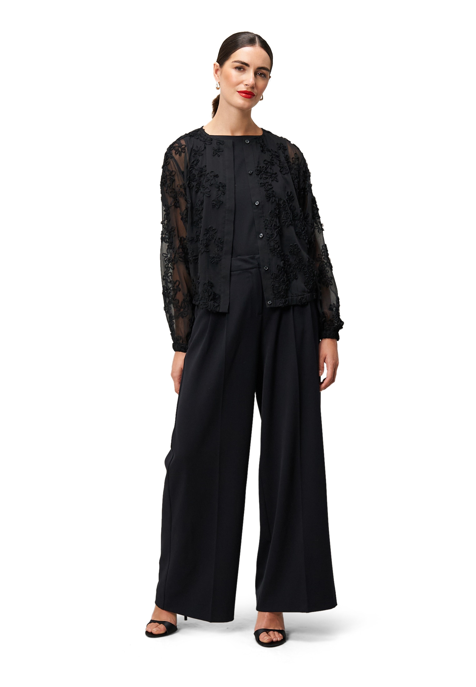 Zero Chiffonbluse »Damen mit Blumenmuster«