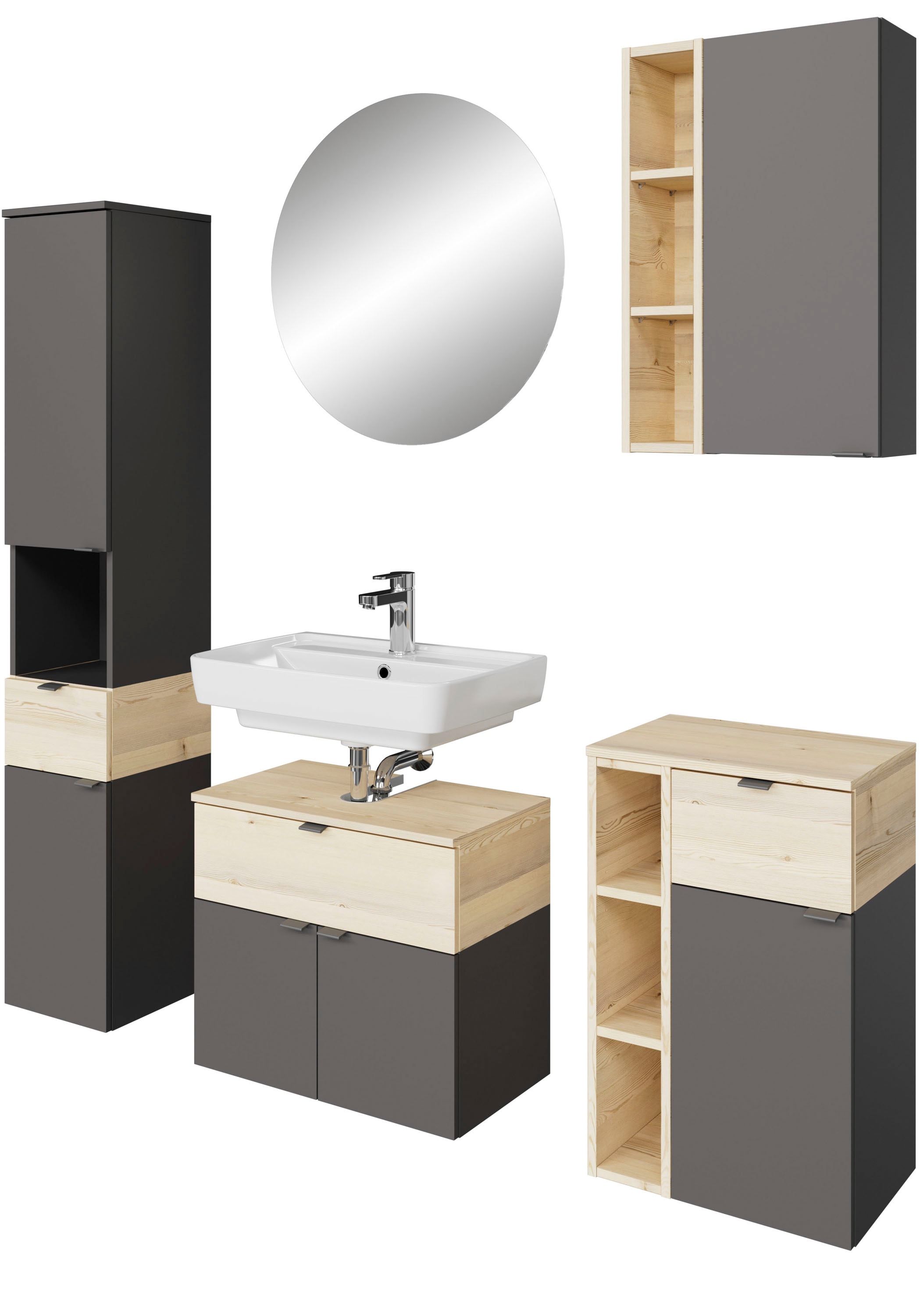 Saphir Badmöbel-Set "Quickset 394" Komplett-Set, 5 Stk. tlg. günstig online kaufen