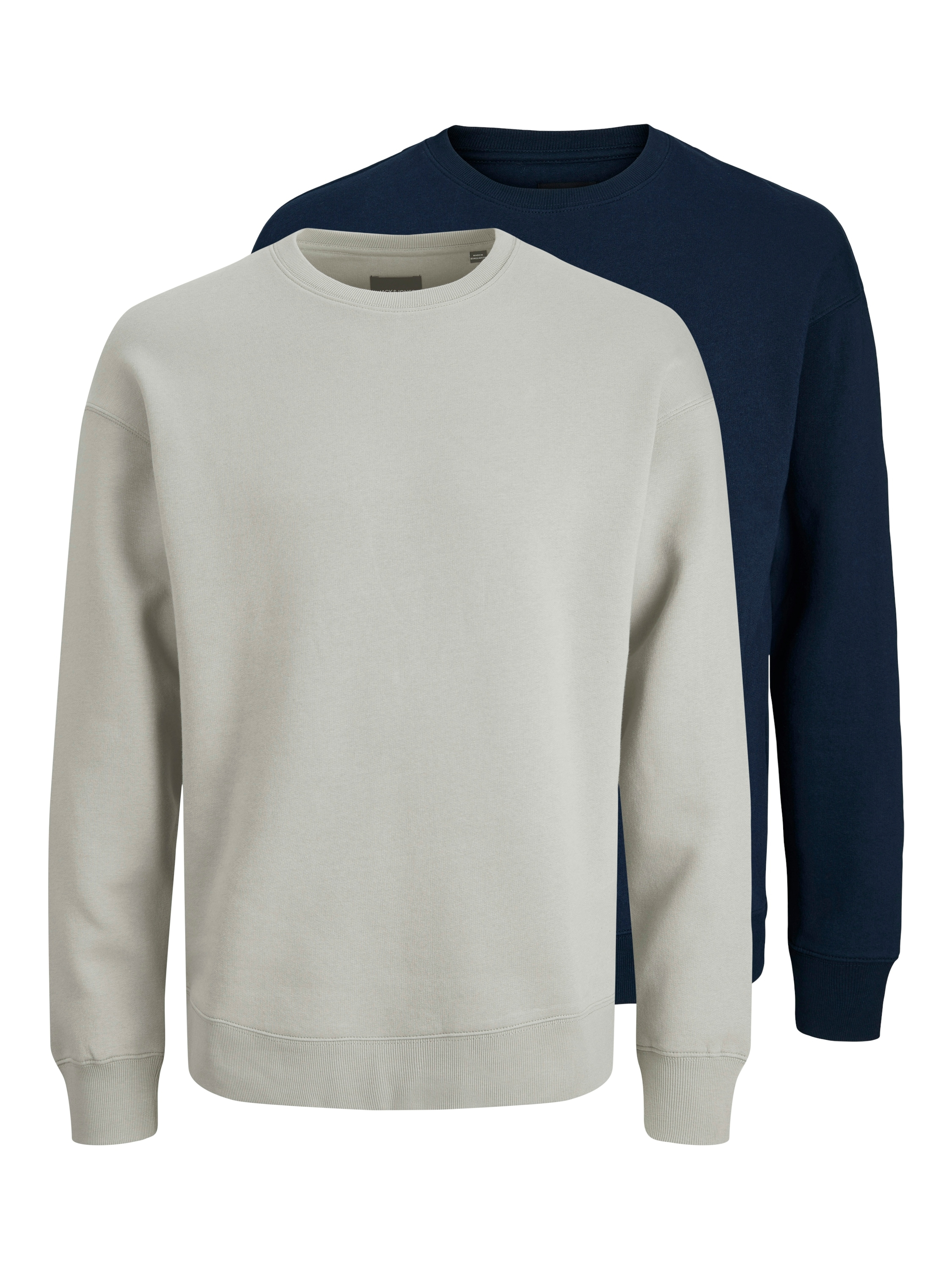 Jack & Jones Sweatshirt "JJEBRADLEY SWEAT CREW 2PK MP", 2 tlg. Materialmix, günstig online kaufen