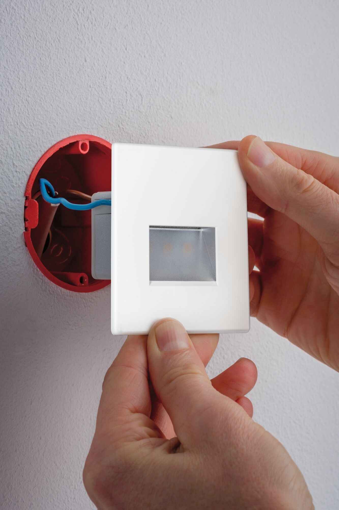 Paulmann LED Einbauleuchte »LED Wandeinbauleuchte Edge Quadro 1,2W 25lm 230V«, 1 flammig
