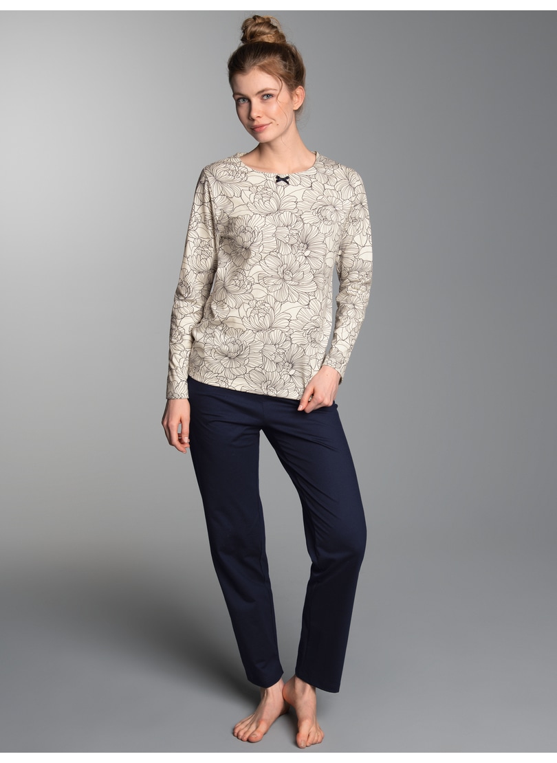 Trigema Schlafanzug "TRIGEMA Pyjama mit Allover Blumen Print" 1 Stk. tlg. günstig online kaufen