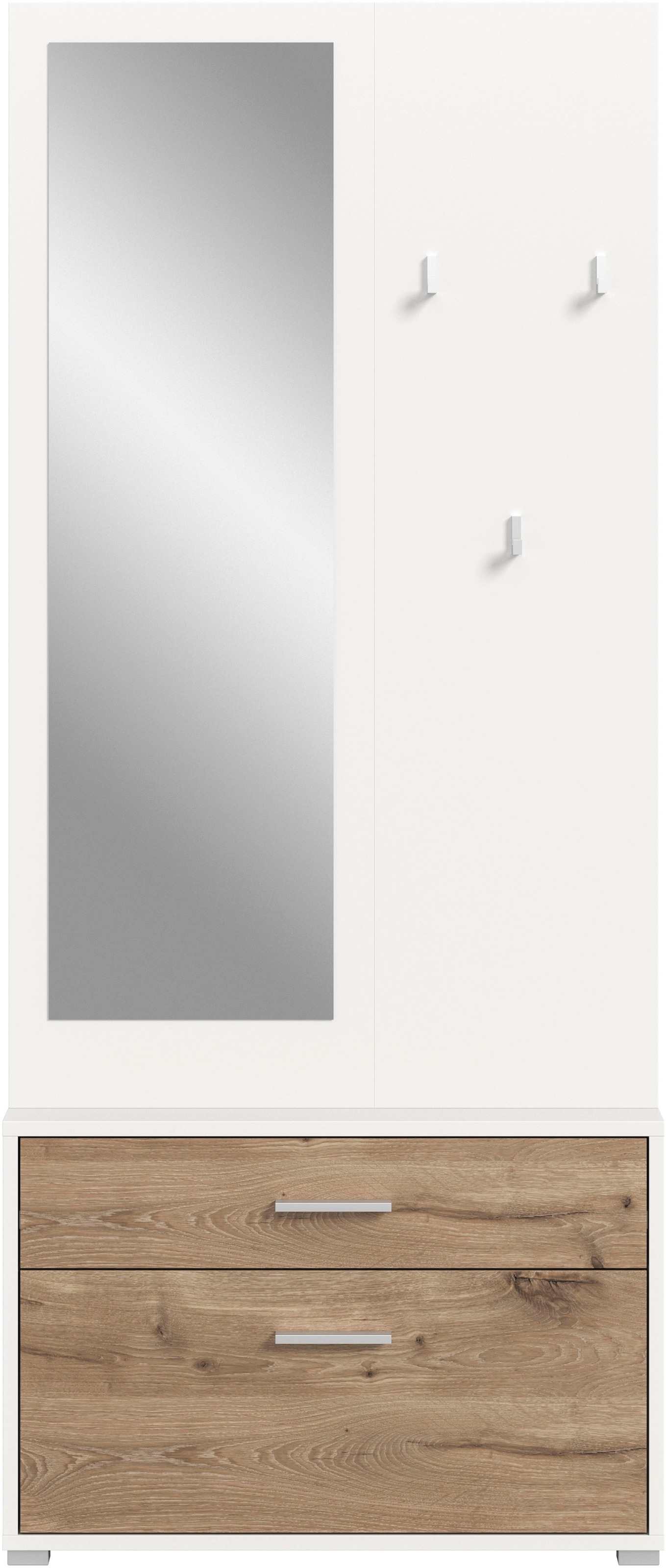 INOSIGN Kompaktgarderobe "Morrea, Höhe 190 cm, 1 Schubkästen, 6 Haken, 1 Kl günstig online kaufen
