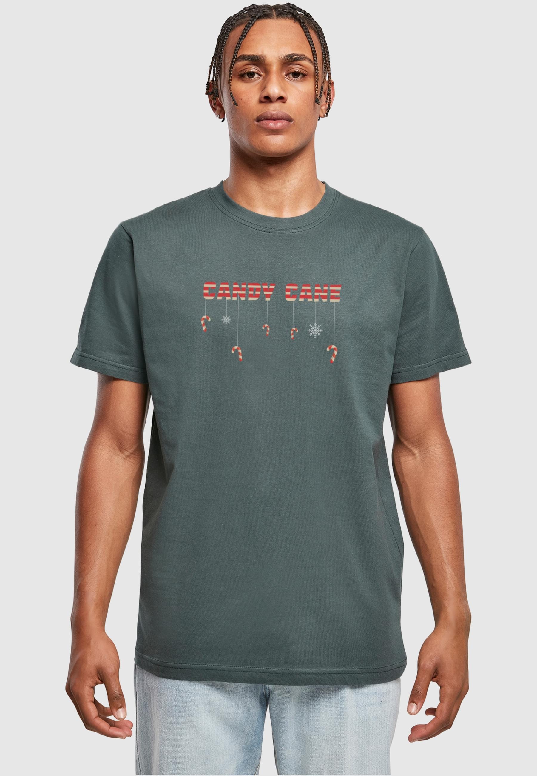 Merchcode T-Shirt »Merchcode Herren Candy Cane T-Shirt Round Neck«