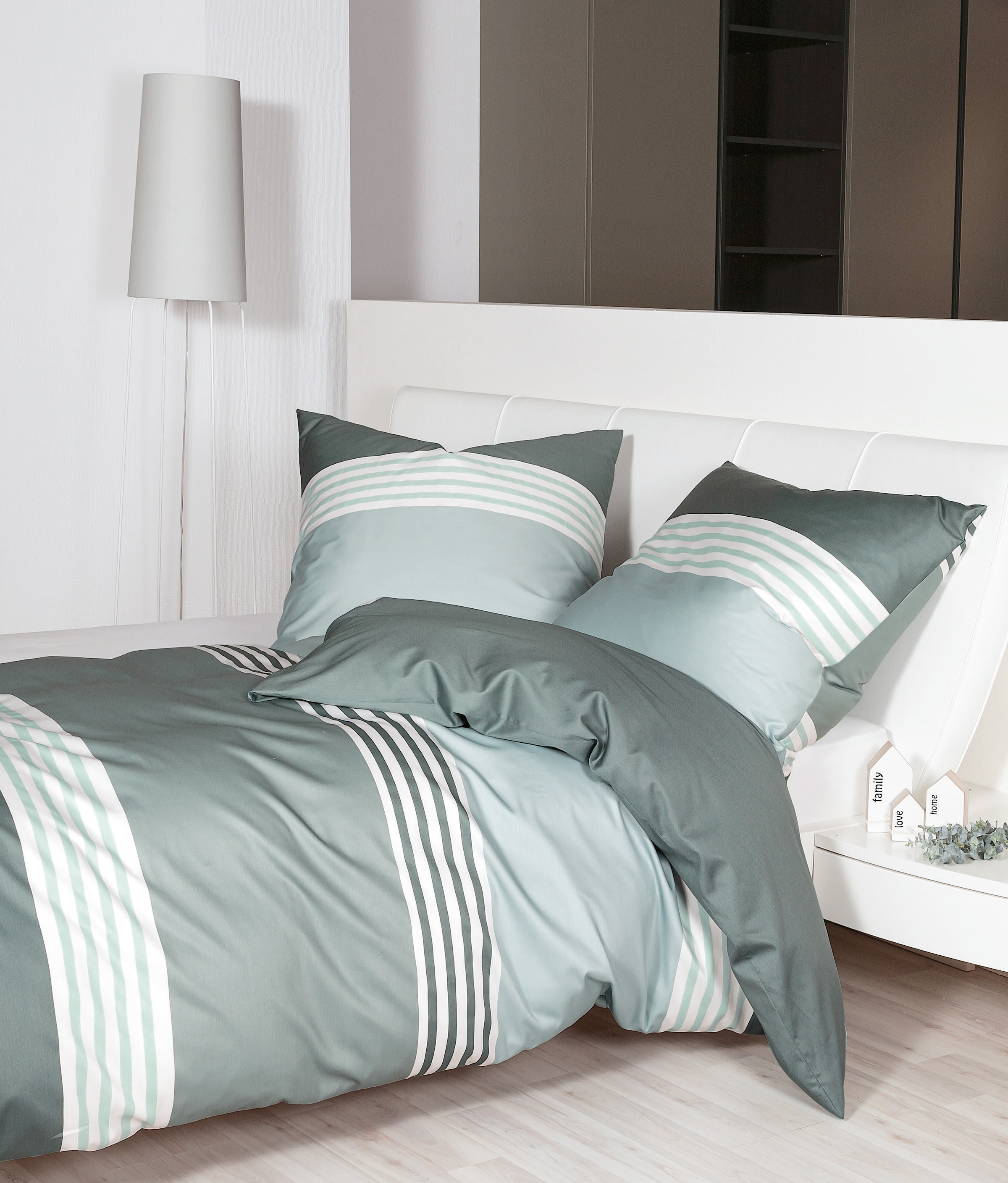 Janine Bettwäsche "Mako-Satin 31147" 2 tlg. tlg. mit Reissverschluss günstig online kaufen