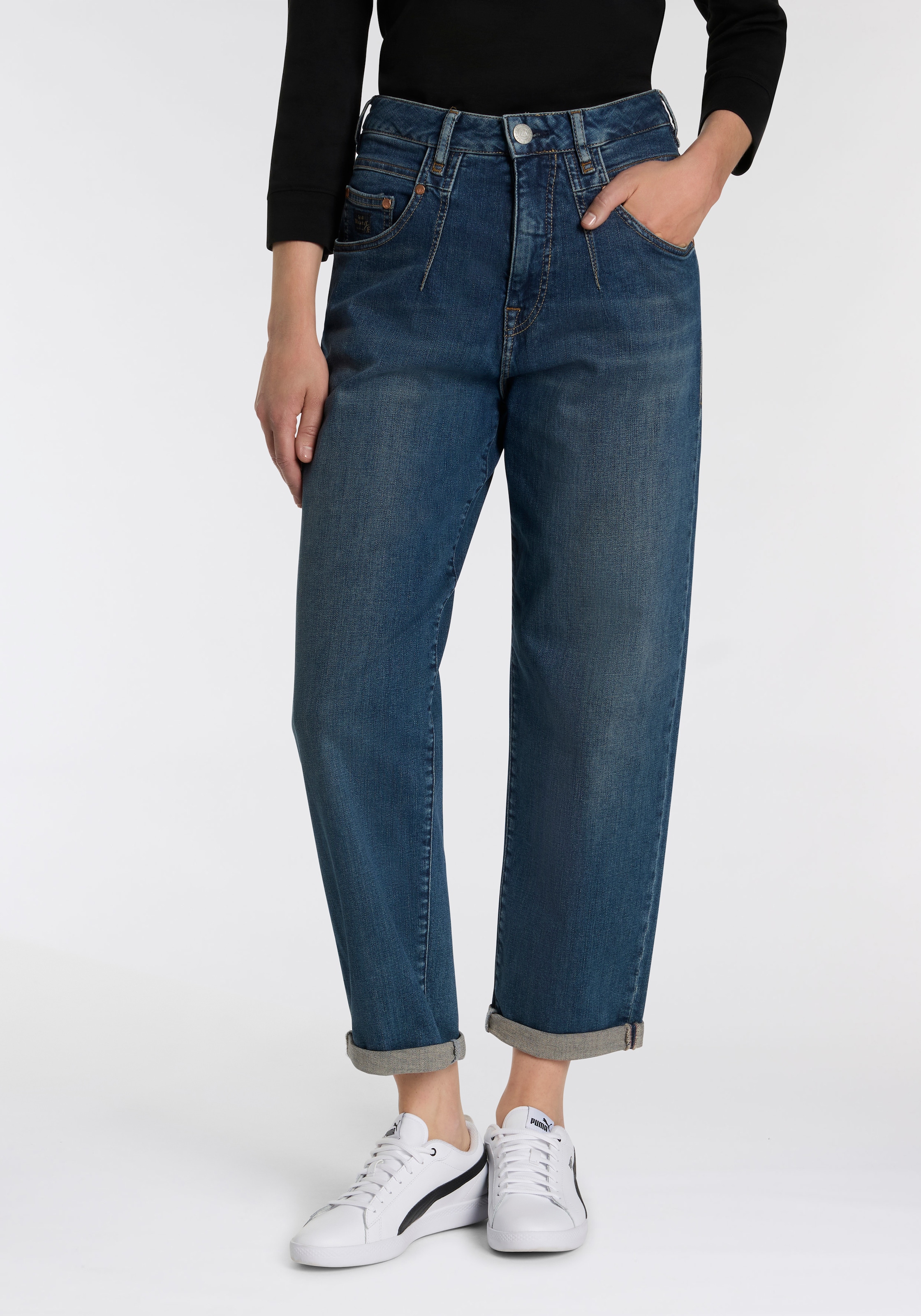 Herrlicher High-waist-Jeans "Brooke Denim", mit lockerer Passform günstig online kaufen