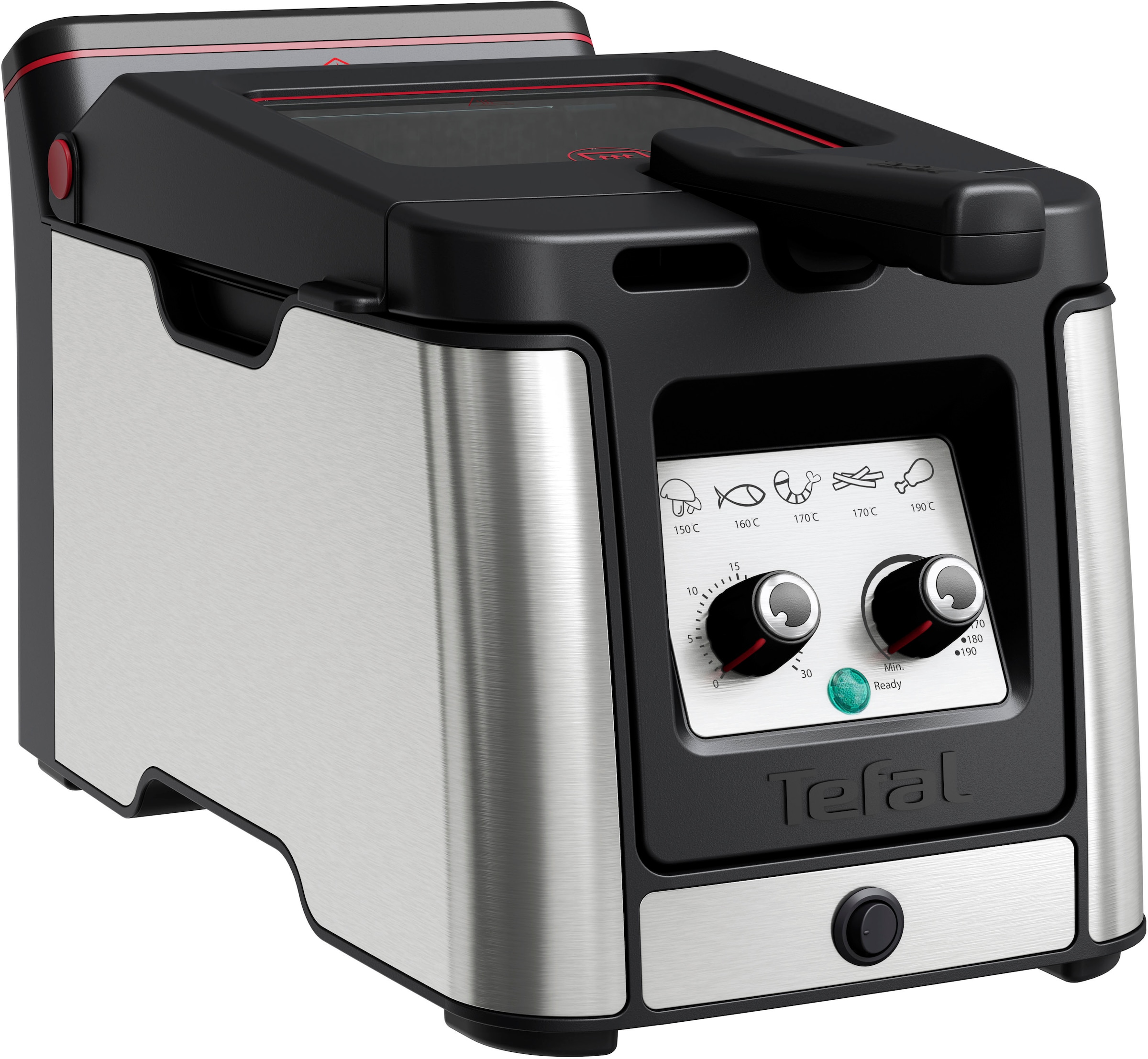 Tefal Fritteuse "Clear Duo", 2000 W, Fassungsvermögen 3,5 l, aktives Filtersystem, Thermostat, Timer, FR600D