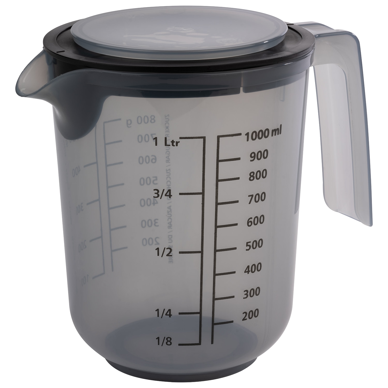 APS Rührschüssel »- Rührbecher mit Deckel, inklusive Spritzschutz«, 1 tlg., aus Kunststoff, Ø 12,5 cm, Höhe 16 cm, 1 Liter, aus Polypropylen