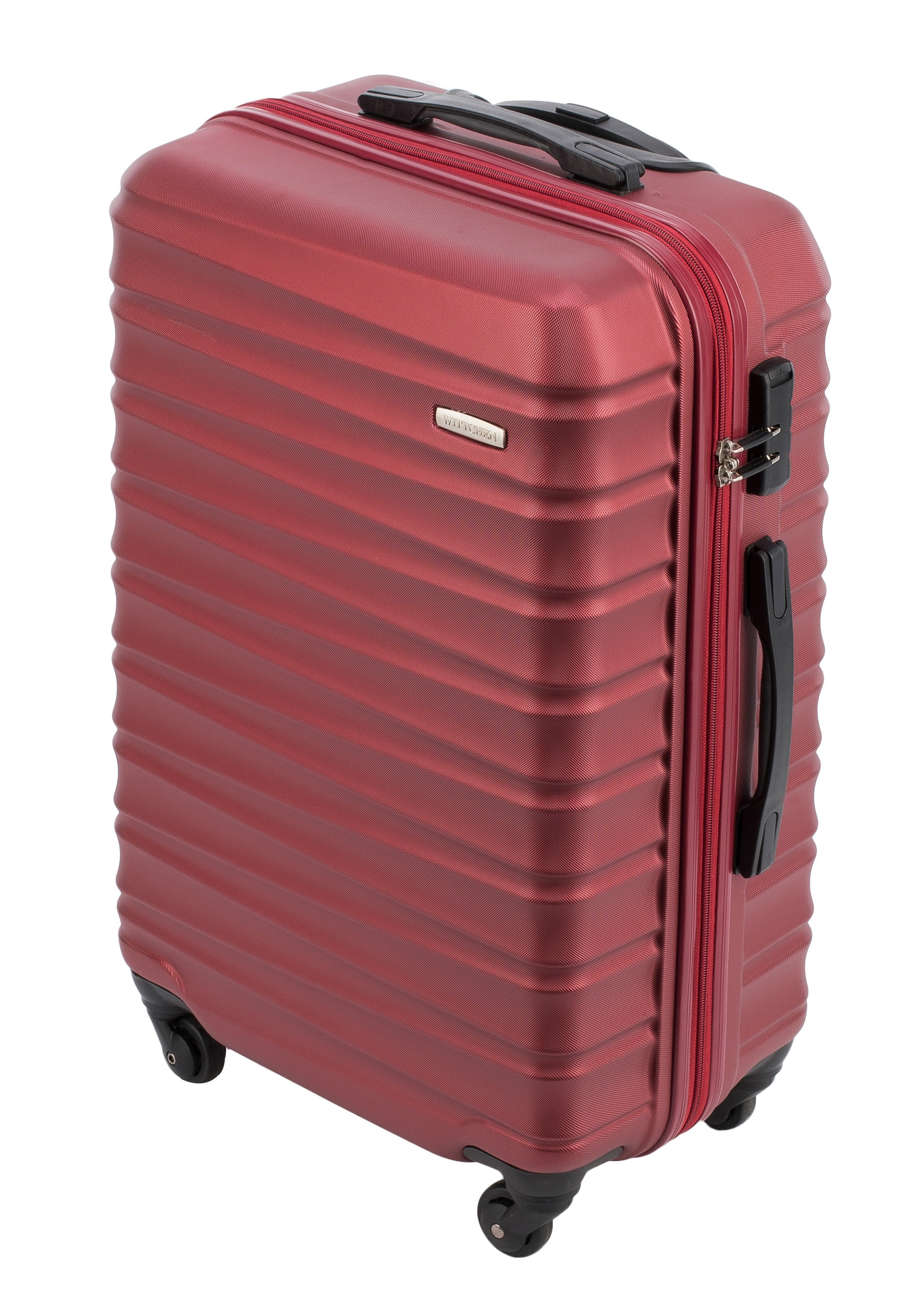 WITTCHEN Koffer »GROOVE LINE«, (nein), 4 Rollen, vier Spinnerräder, Hardcase, Teleskopgriff, Zahlenschloss