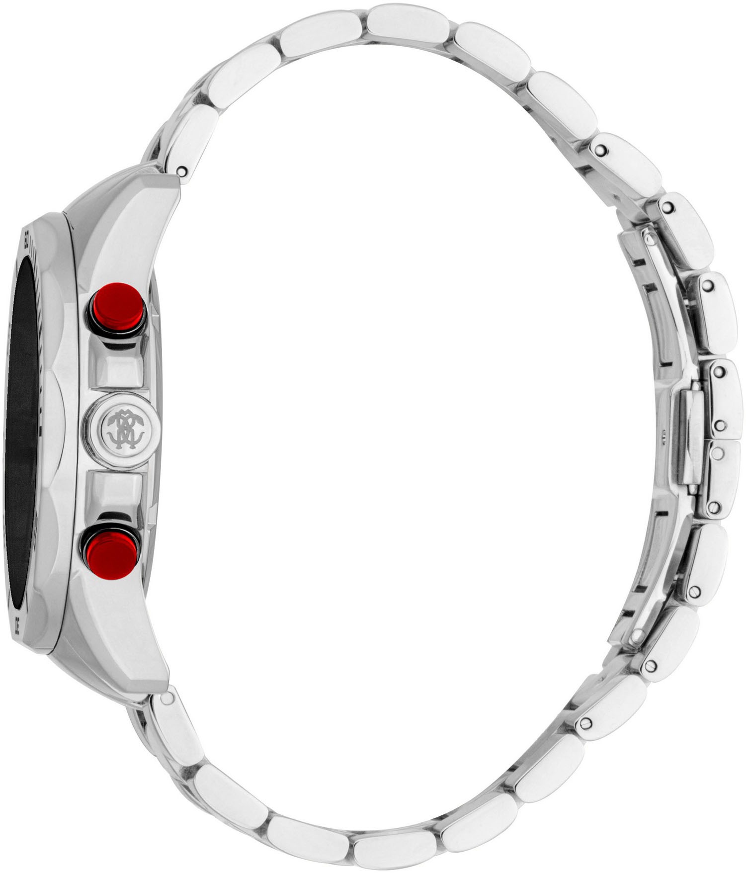 roberto cavalli Chronograph »Uomo Sport III«, Quarzuhr, Armbanduhr, Herrenuhr, Edelstahlarmband, analog, Tag