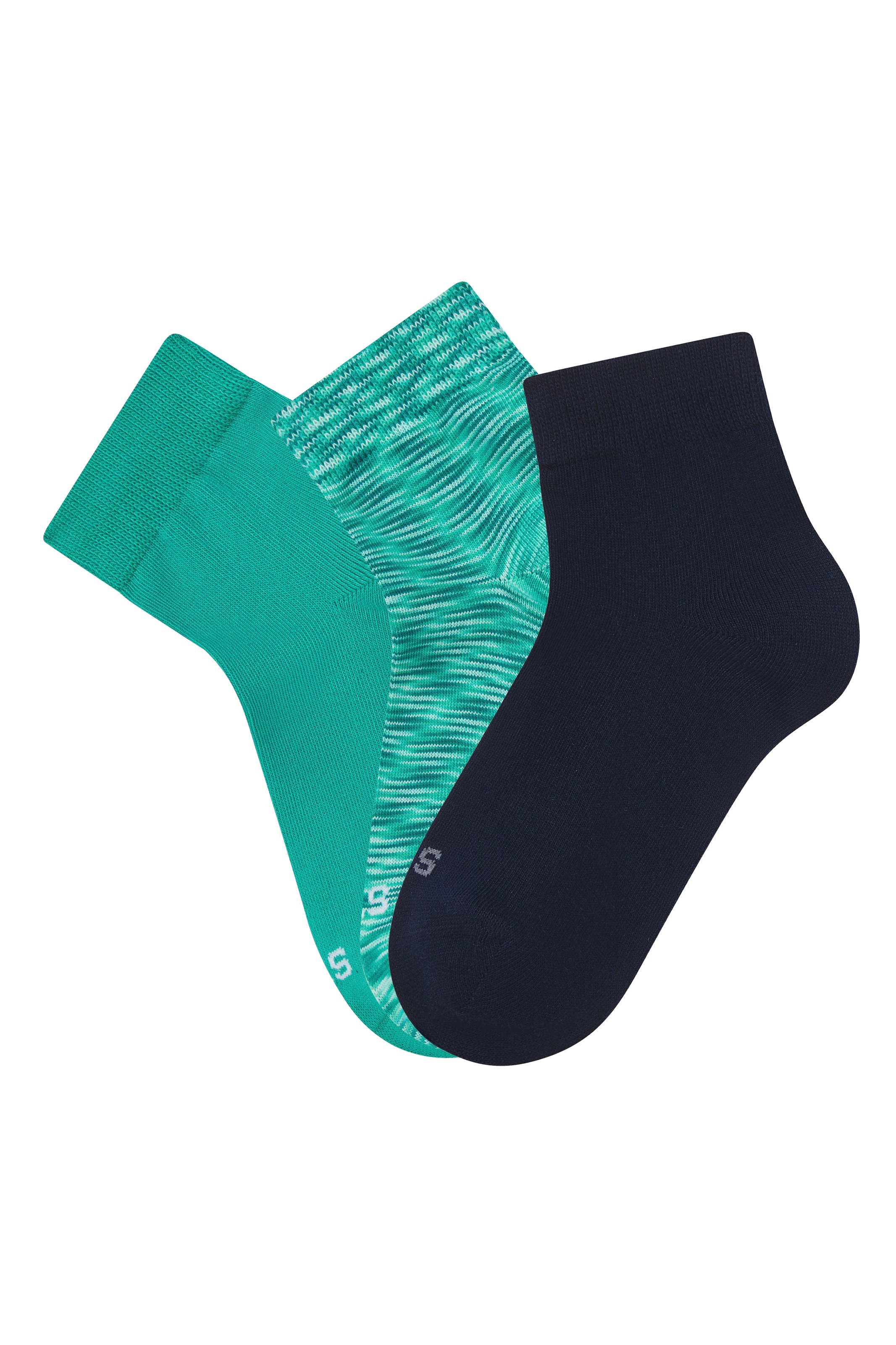 H.I.S Kurzsocken, (Packung, 3 Paar), zweimal uni, einmal meliert günstig online kaufen