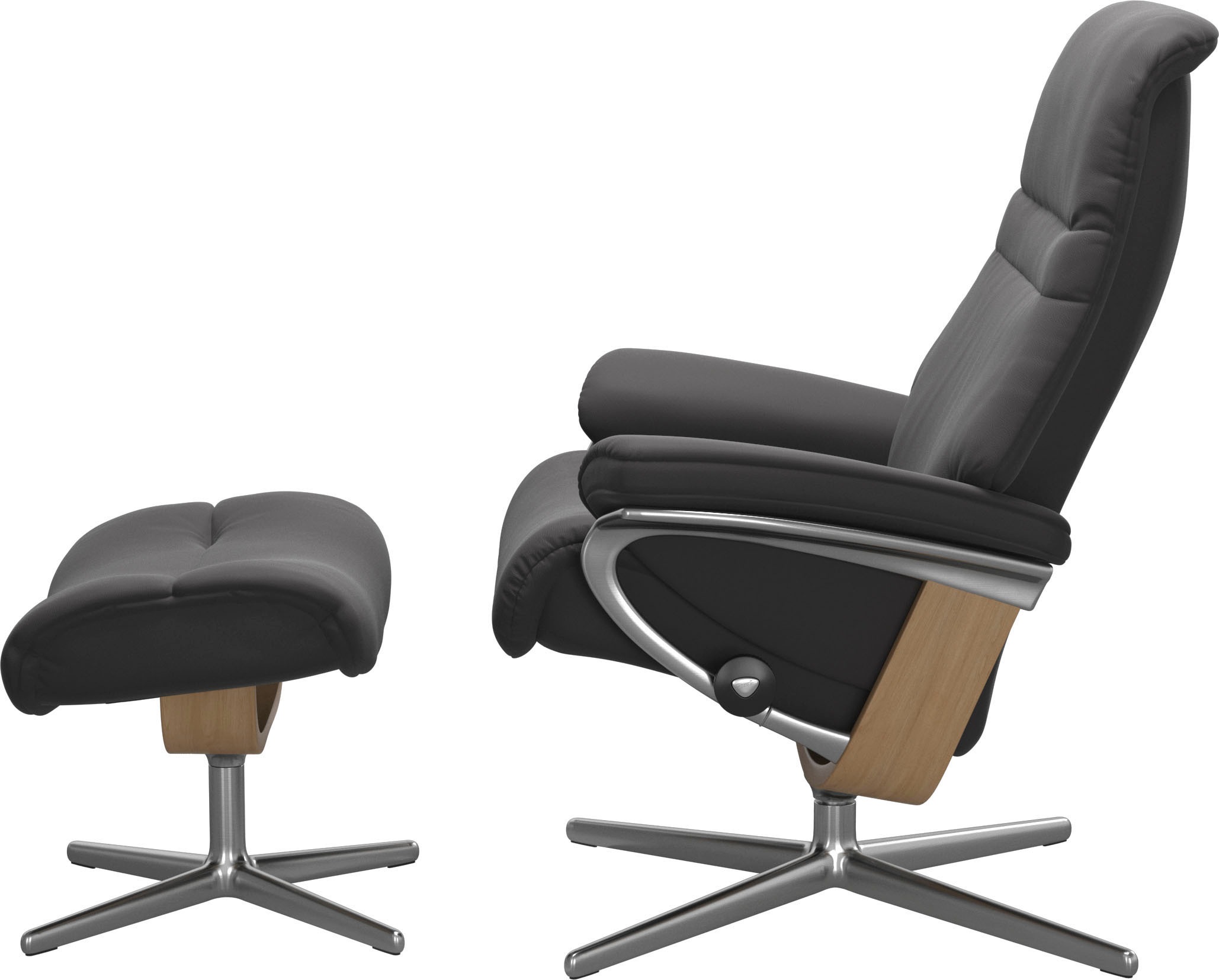 Stressless® Fußhocker »Sunrise«, mit Cross Base, Größe S, M & L, Holzakzent Eiche