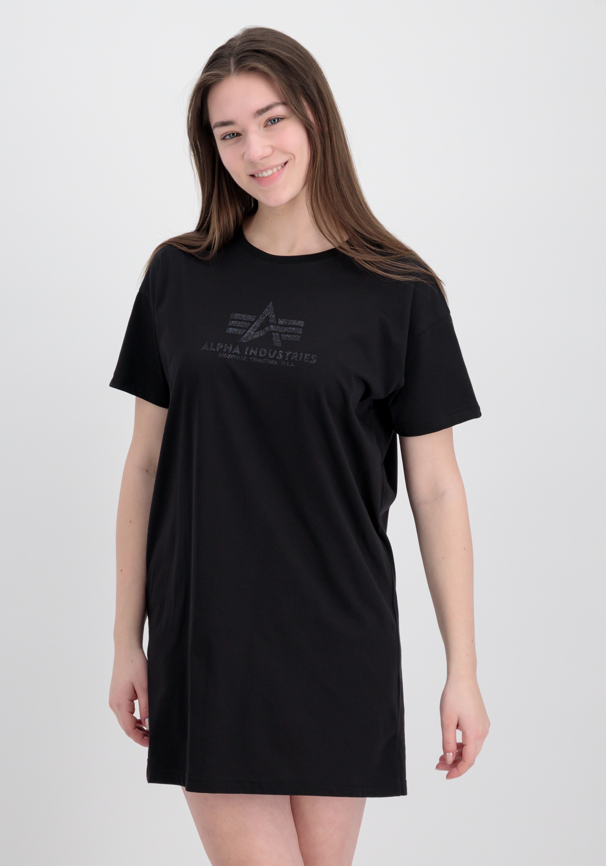Alpha Industries T-Shirt "Basic Long T-Shirt Glitter W" günstig online kaufen