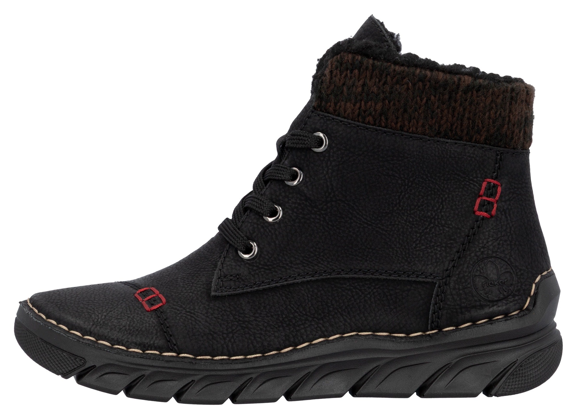 Rieker Winterboots, Schnürboots, Stiefelette, Casual-Boots mit softem Schaftrand