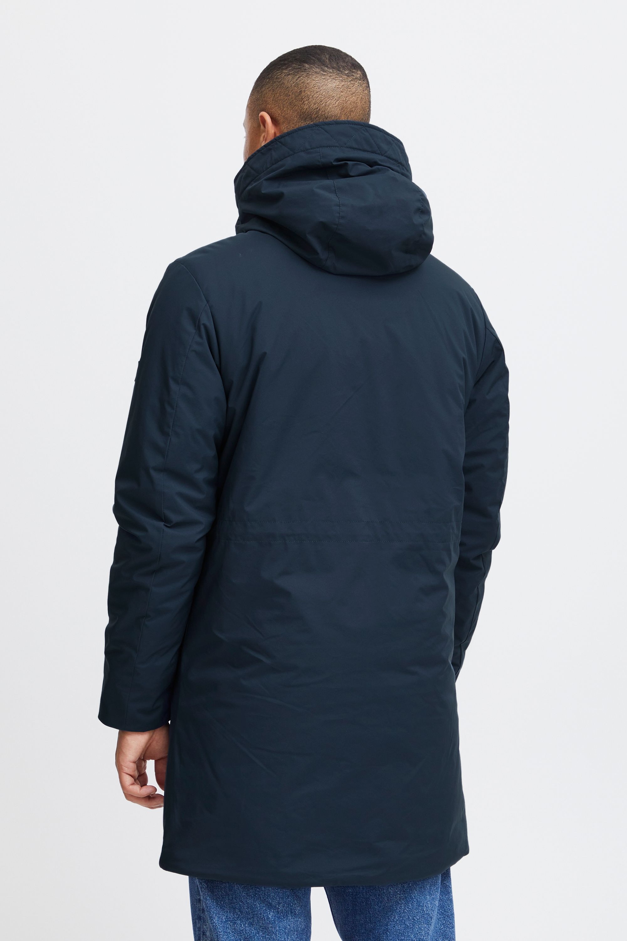 Langmantel INDICODE "Parka IDFido", Herren, Gr. L, blau (navy), Obermaterial: 100% Polyester PES., Mäntel 3