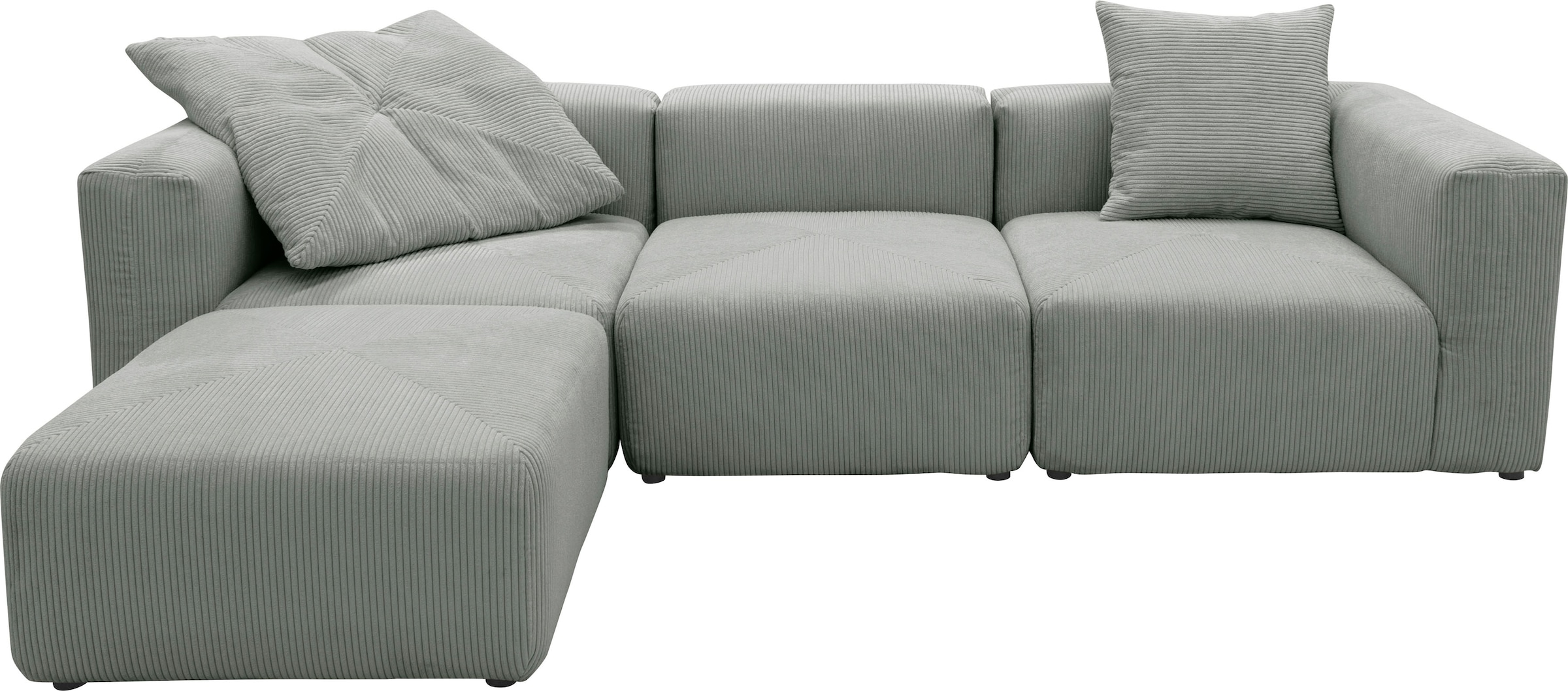 Home affaire Ecksofa "Gerrid L-Form" Cord-Bezug, Modulsofa, bestehend aus E günstig online kaufen