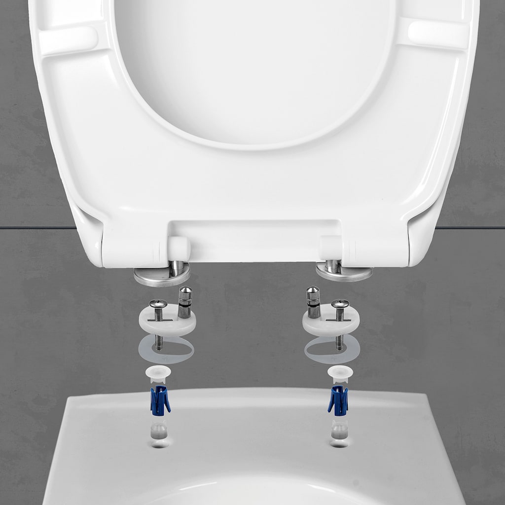 CORNAT WC-Sitz »Flaches Design - Pflegeleichter Duroplast - Quick up & Clean Funktion«