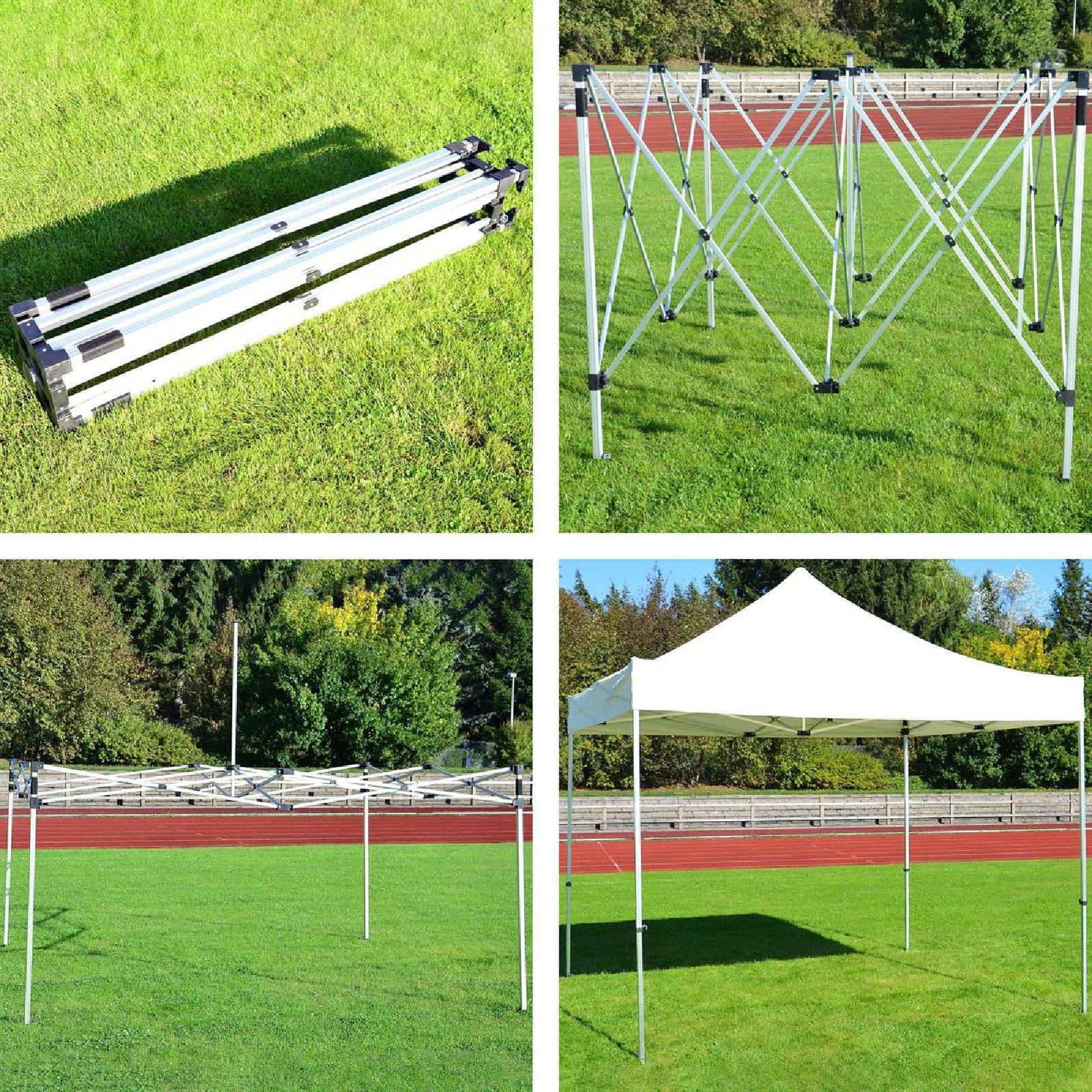 VCM Pavillon »Falt Pavillon 3x3m champagner+2 Seitenteile«
