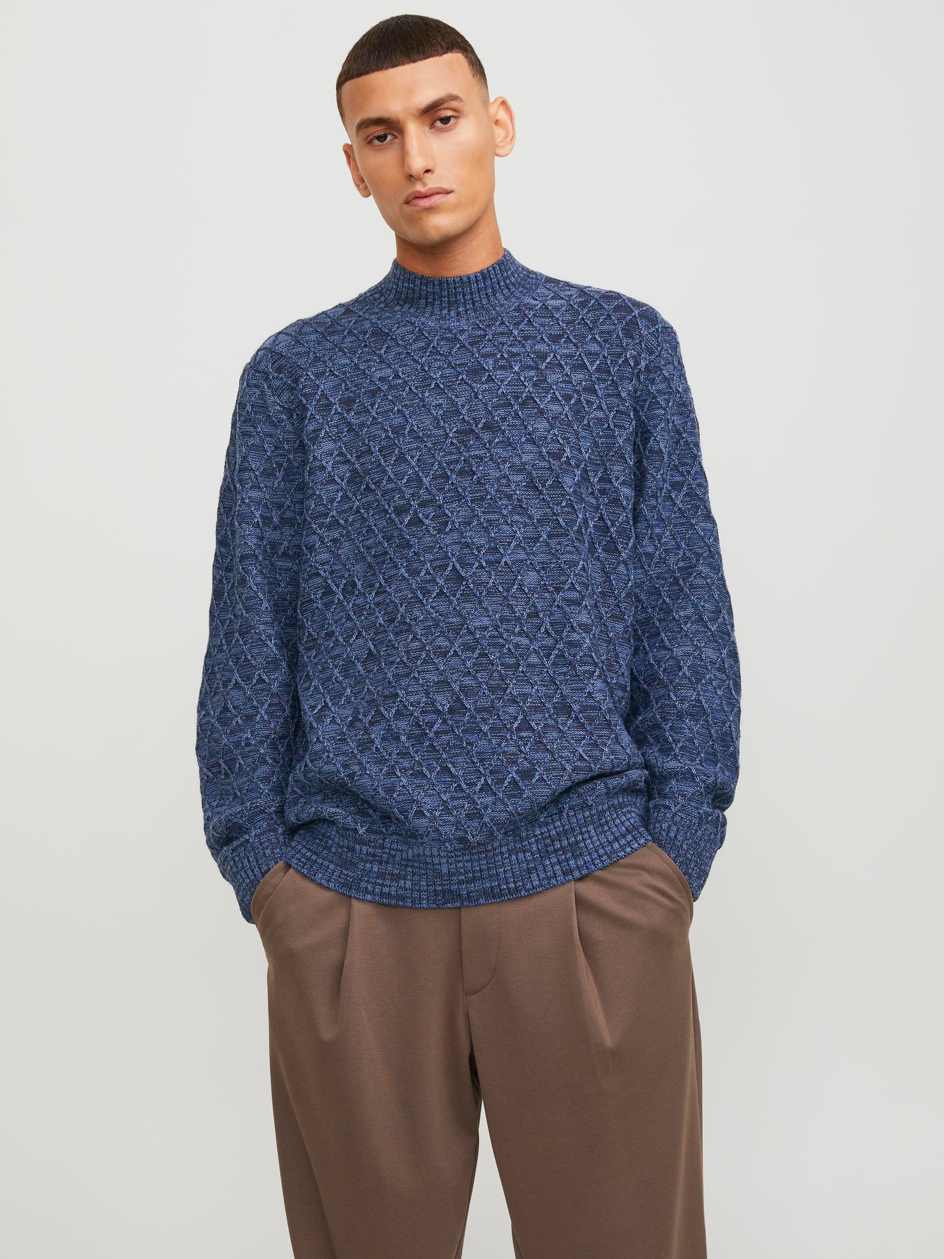 Jack & Jones Stehkragenpullover "JPRCCZIGGI KNIT MOCK NECK LN"