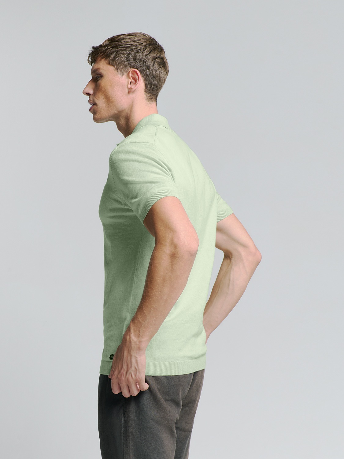 NO EXCESS T-Shirt "No Excess Poloshirt mit kurzen Ärmeln" günstig online kaufen