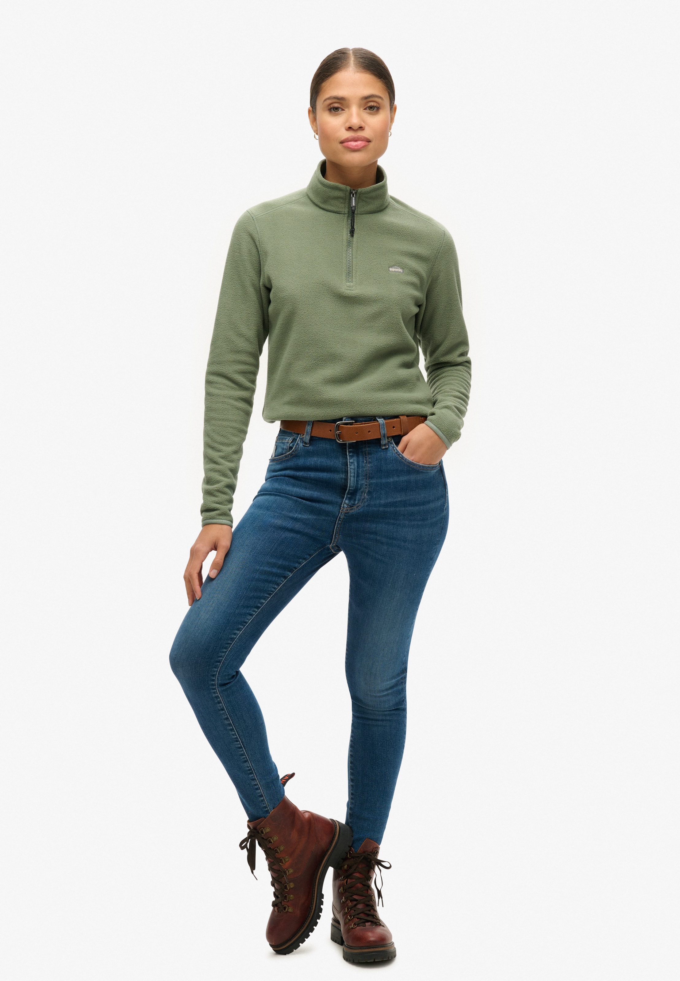 Superdry Fleecepullover »POLAR FLEECE HALF ZIP«