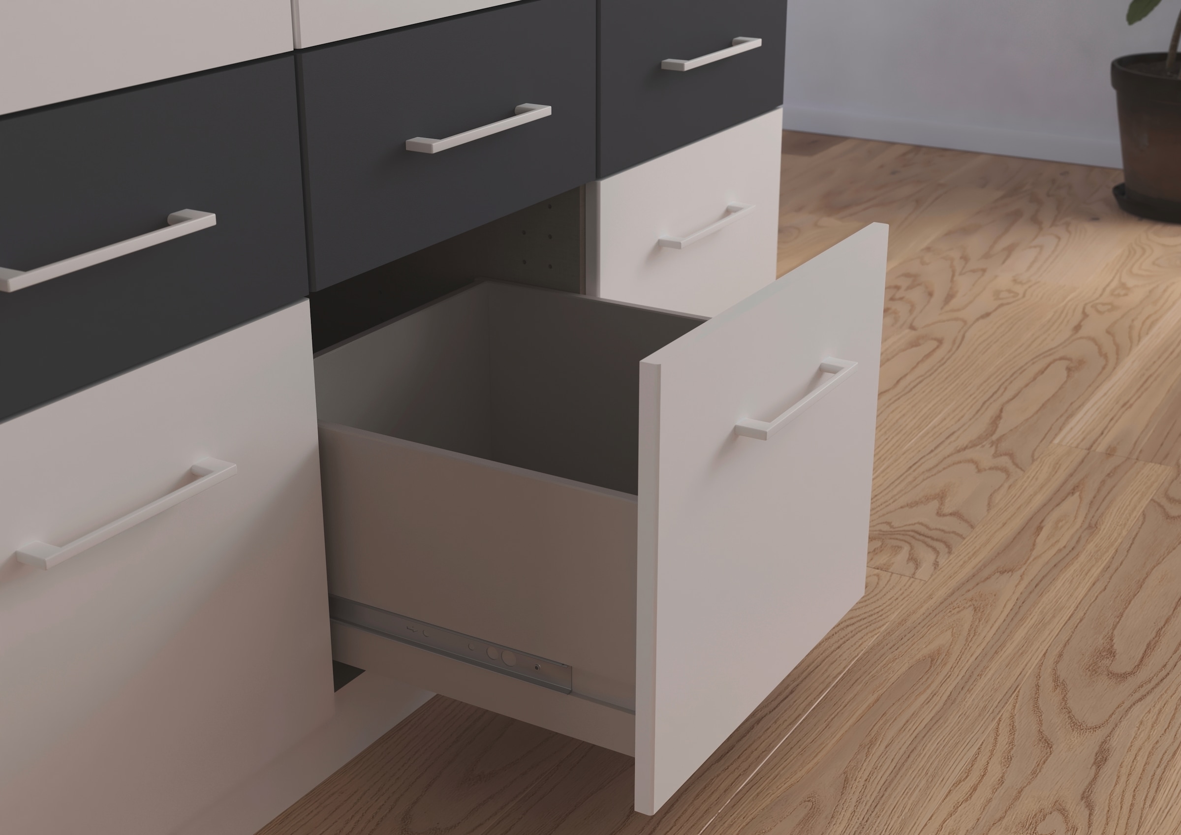 rauch Kleiderschrank »Kleiderschrank Schrank Garderobe Wäscheschrank DUNDEE«, (mit 3 Griff-Varianten), Schubladen in zwei Höhen, optional mit Spiegel MADE IN GERMANY