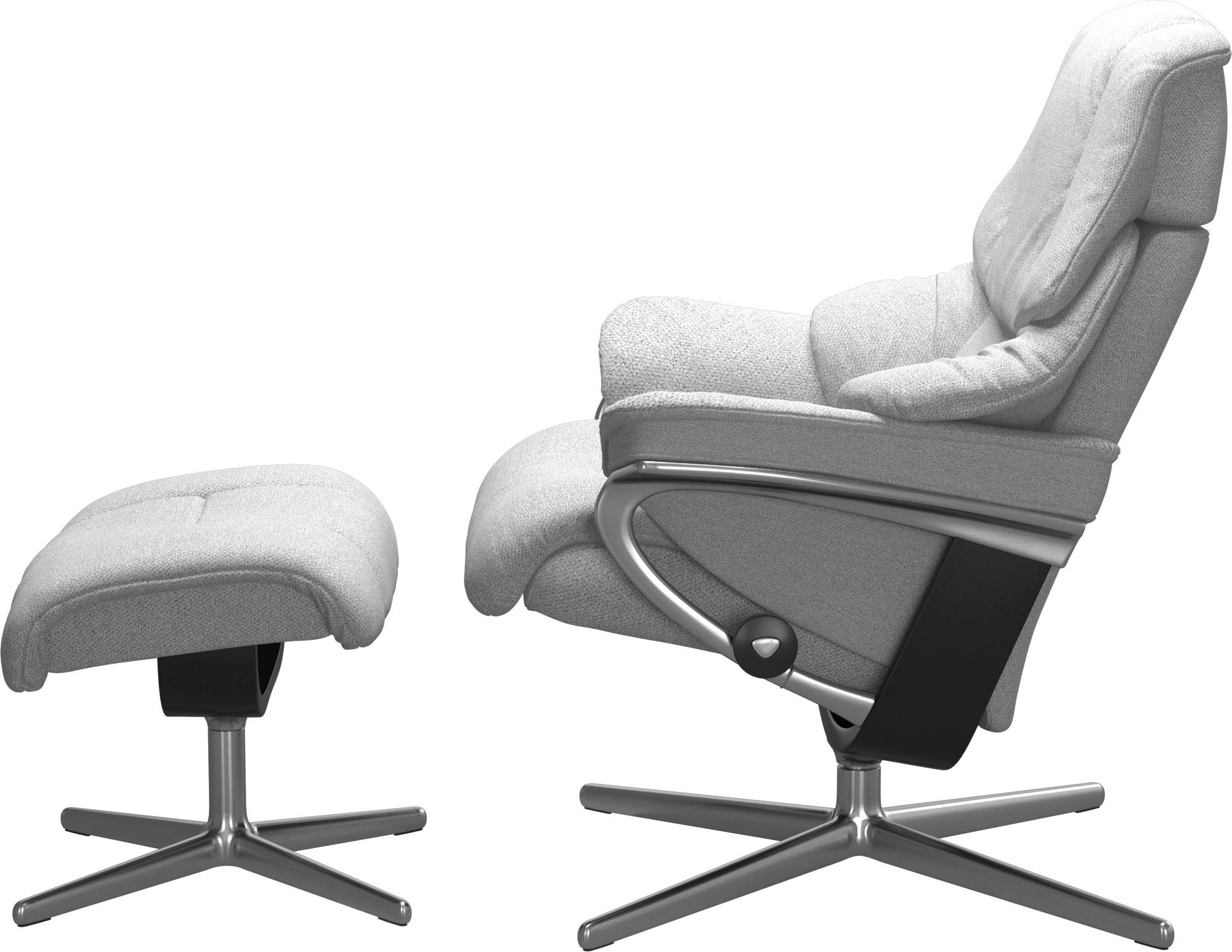 Stressless® Relaxsessel »Reno«, mit Cross Base, Größe S, M & L, Holzakzent Schwarz