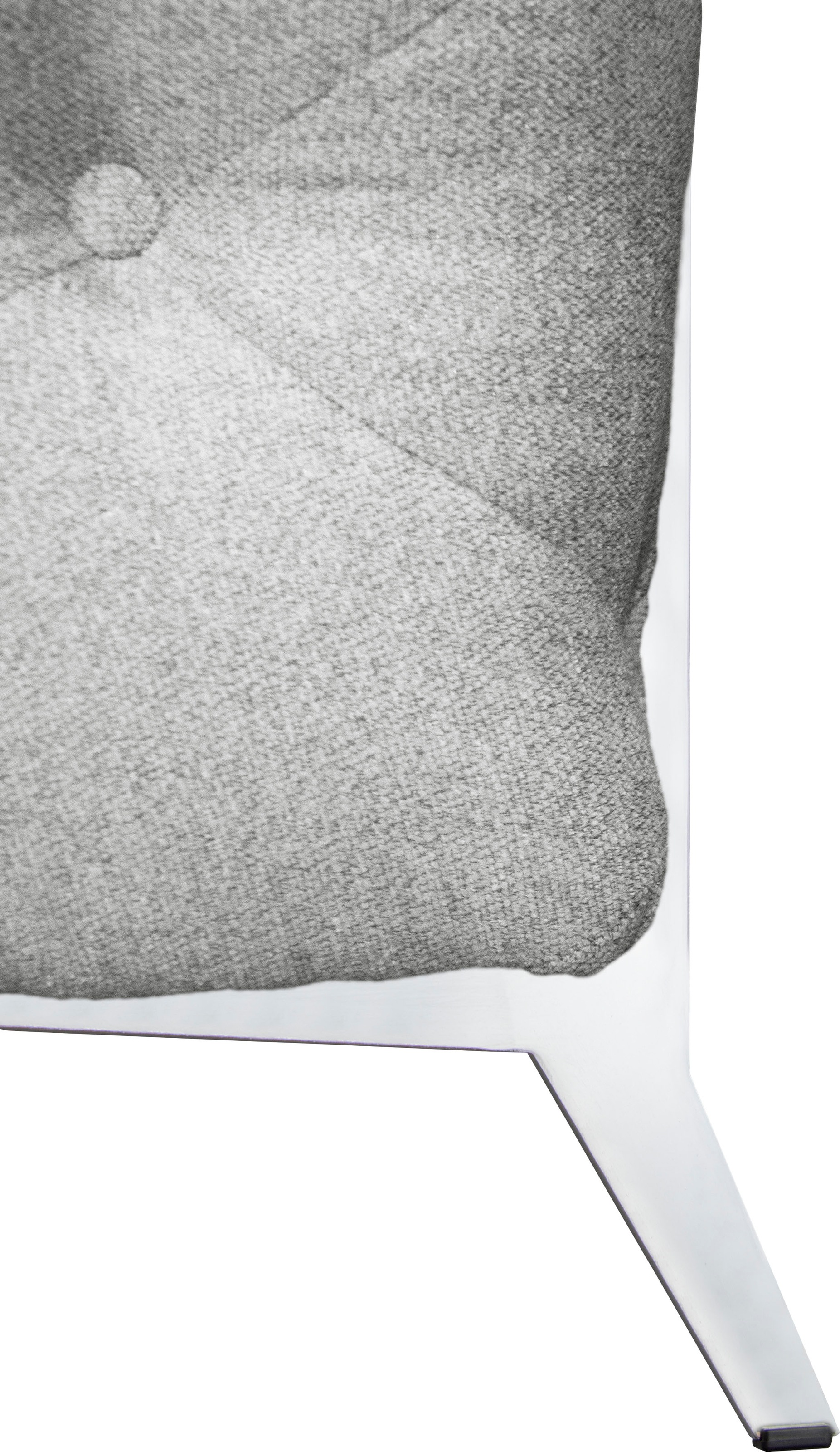 Leonique Chesterfield-Sofa »Amaury L-Form«, moderne Chersterfield-Optik, Breite 262 cm, Fußfarbe wählbar