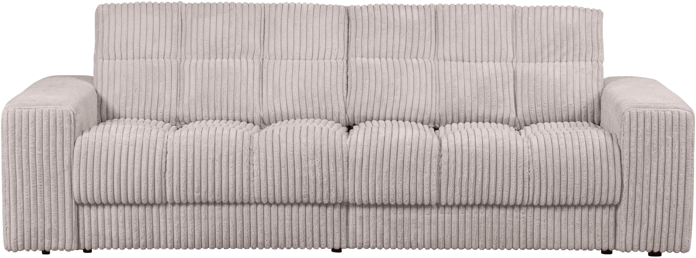 WOOOD 2-Sitzer "Second Date Rippenstoff, H 78 x B 226 x D 99 cm" Tragkraft 200 kg, Sehr hohe Verschleißfestigkeit, Pfleiglicht