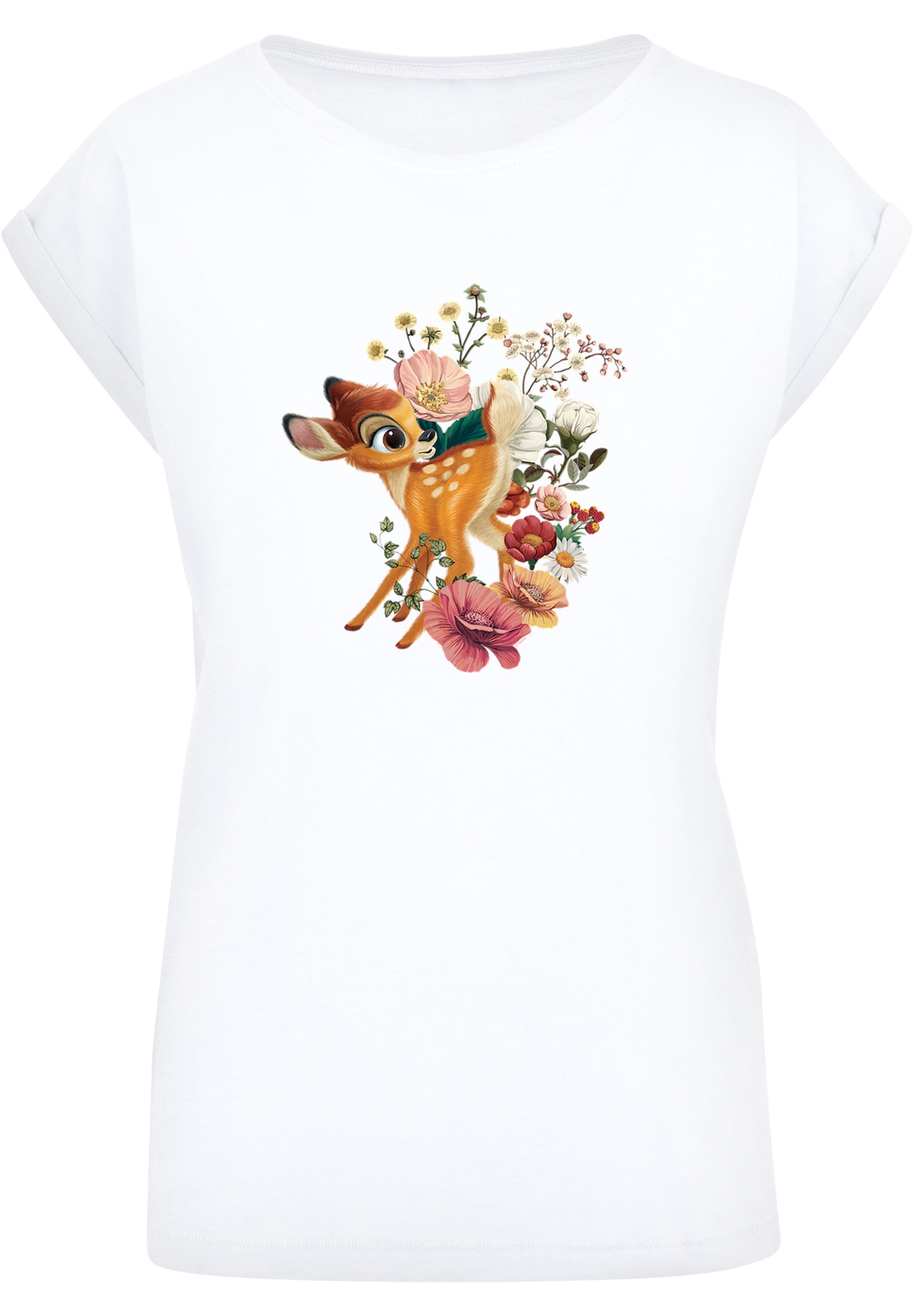 F4NT4STIC T-Shirt bestellen Merch,Regular-Fit,Kurze »Disney BAUR Damen,Premium für | Ärmel,Bedruckt Meadow«, Bambi