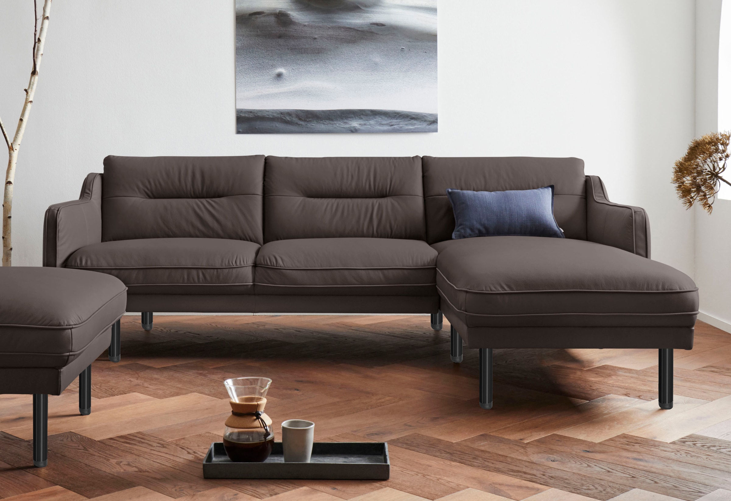 andas Ecksofa "Nordfyn L-Form", edles Design in 3 Bezugsqualitäten, Design günstig online kaufen