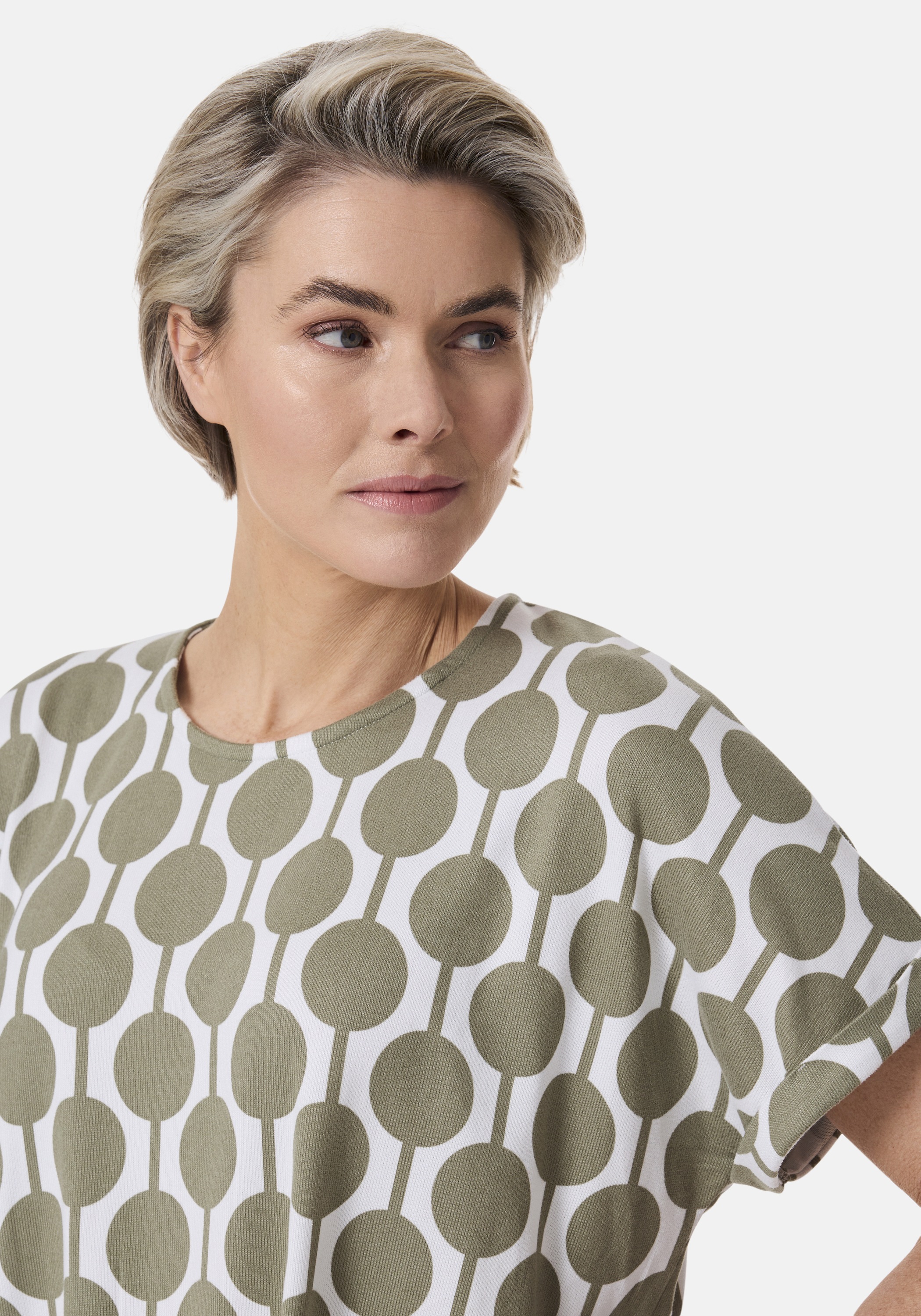 STOOKER WOMEN Kurzarmshirt »STCLEA Print T-Shirt«, Regular Fit T-Shirt Spitzen- Shirt für Damen