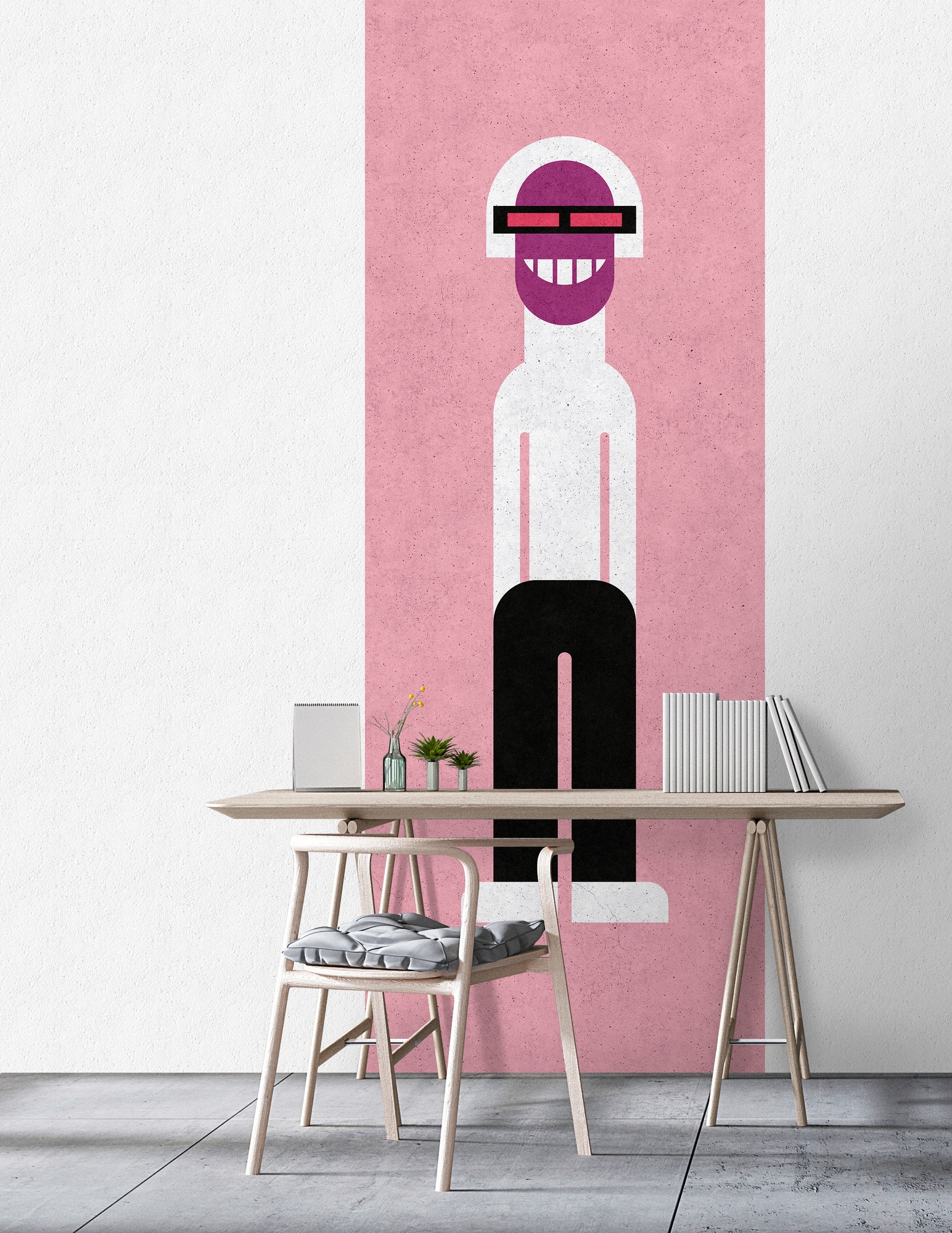 living walls Fototapete »Walls by Patel We Are Family 3«, Vlies, Wand, Schräge
