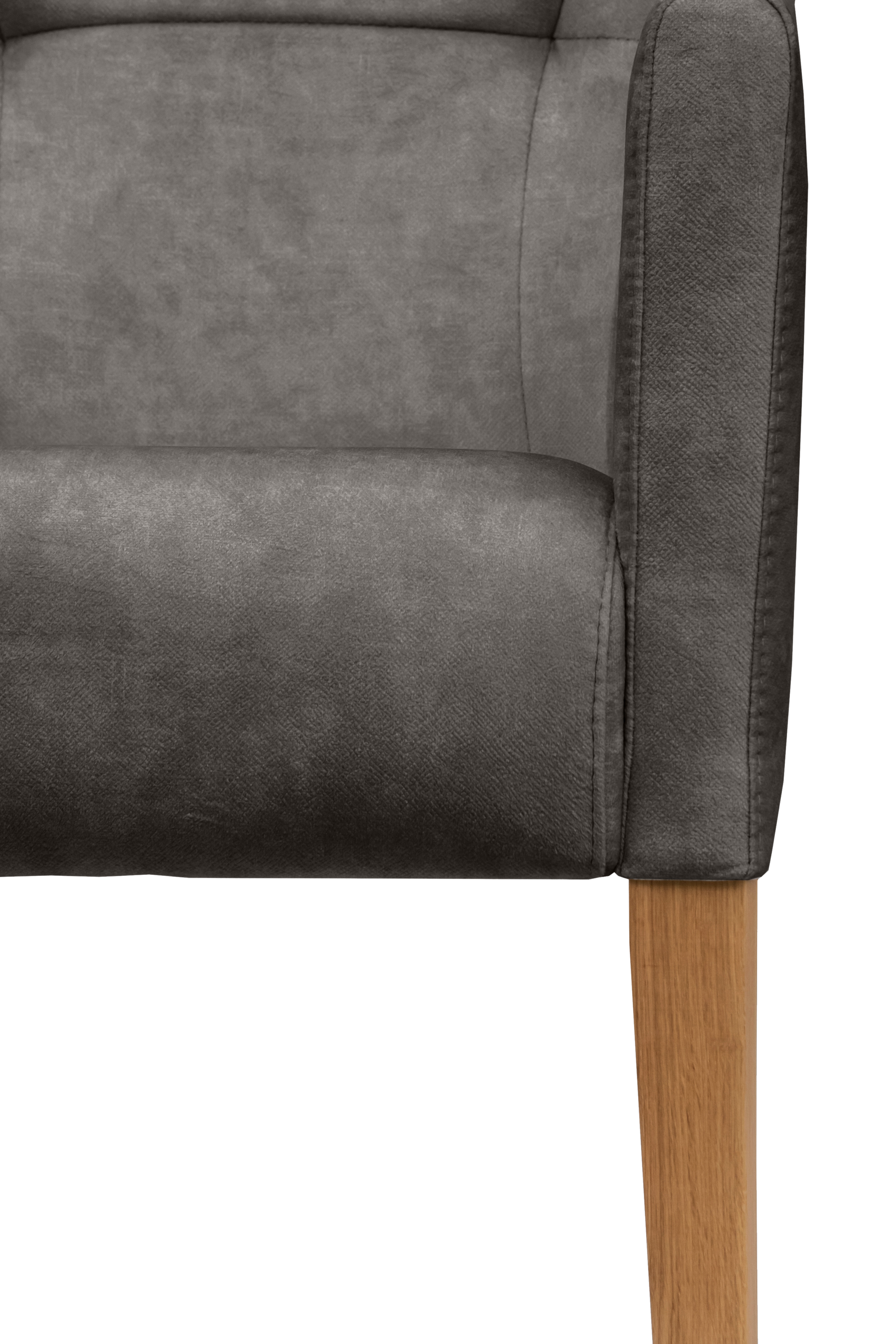 Home affaire Armlehnstuhl »King«, Luxus-Microfaser Lederoptik, Esszimmerstuhl mit Knopfheftung