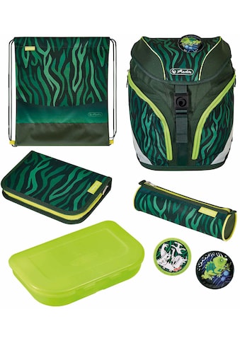 Schulrucksack »SoftLight Plus, Jungle«, Reflektoren-Floureszierende Flächen