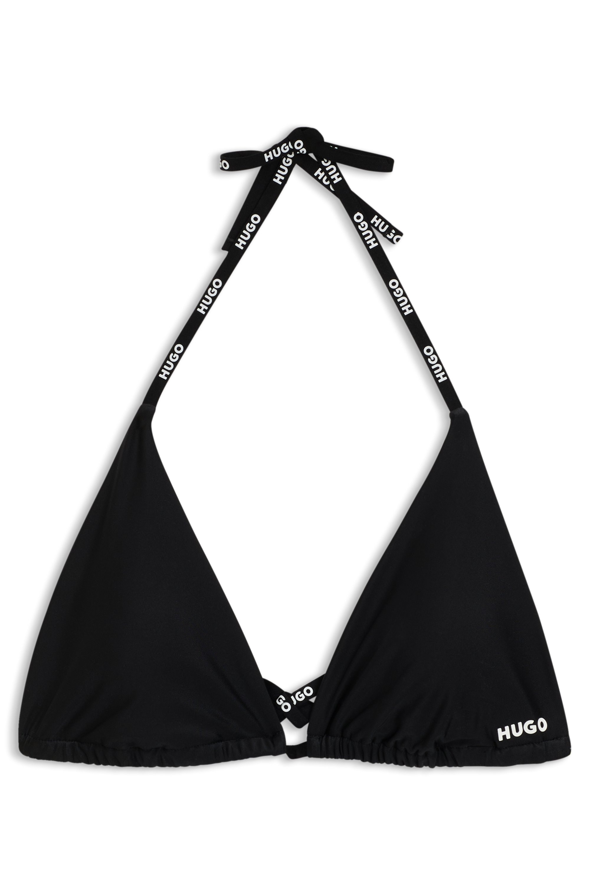 HUGO Underwear Triangel-Bikini-Top »Pure« mit Logobändern, herausnehmbare Polster