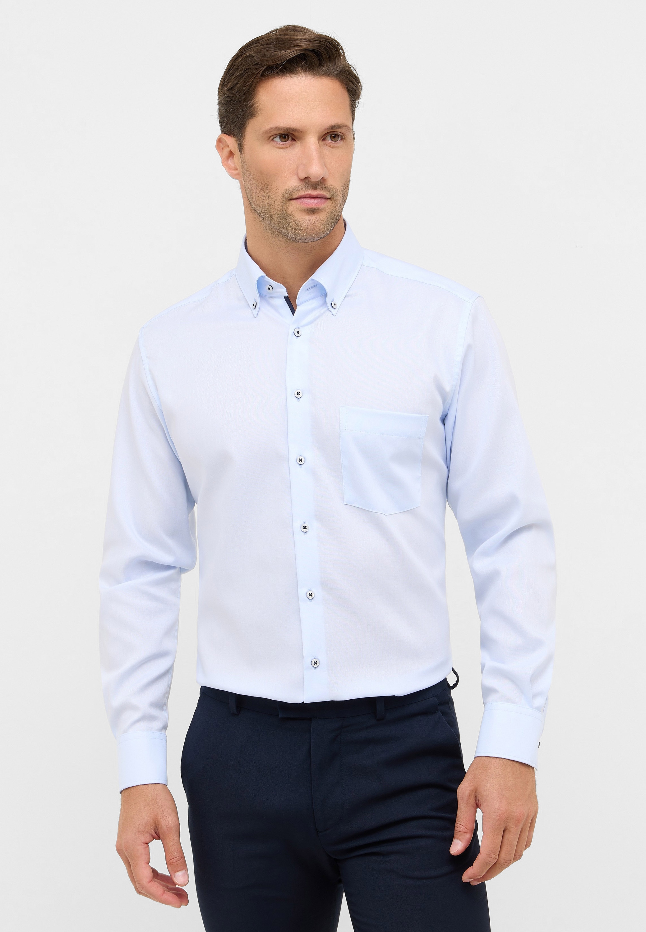 Eterna Langarmhemd "MODERN FIT", NON IRON (bügelfrei) günstig online kaufen